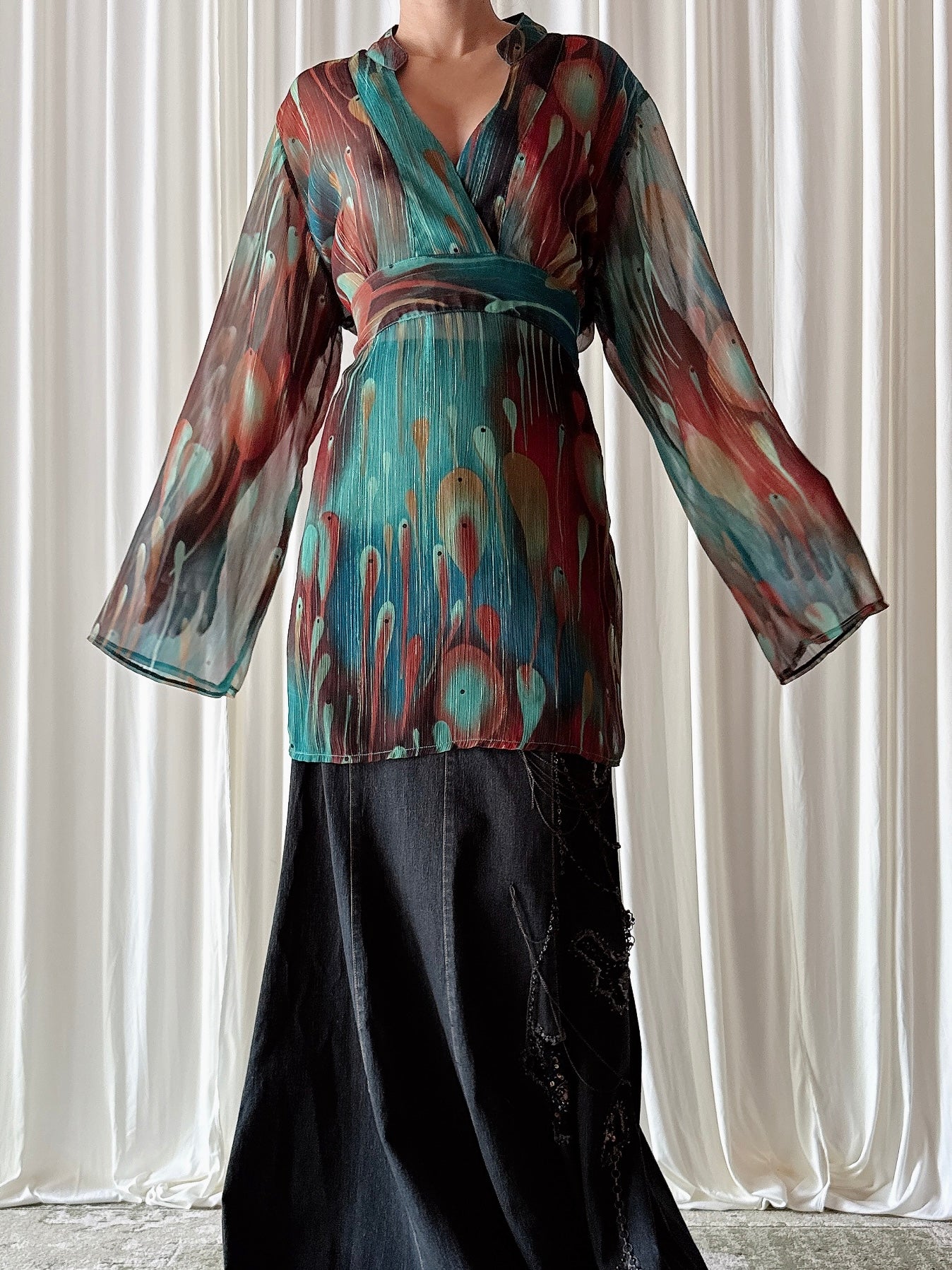Vintage Butler & Wilson Chiffon Tunic - M