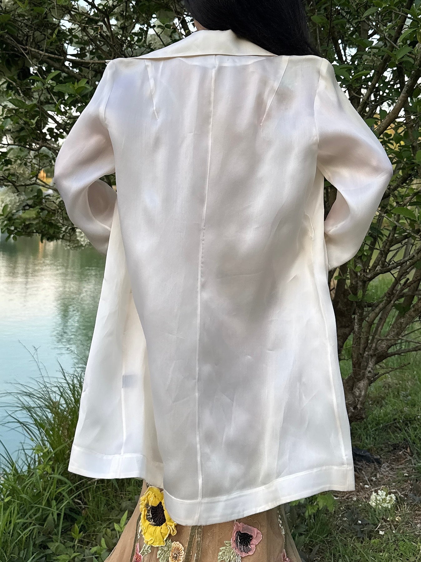 Vintage Silk Organza Duster - S/M