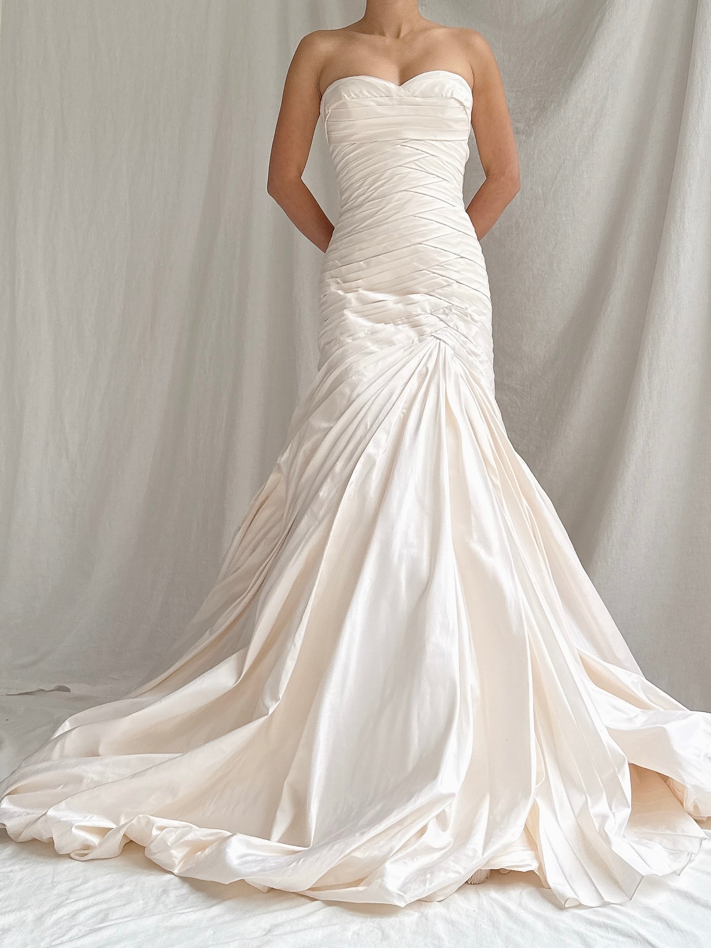 1990s Pnina Tornai Silk Draped Gown - M