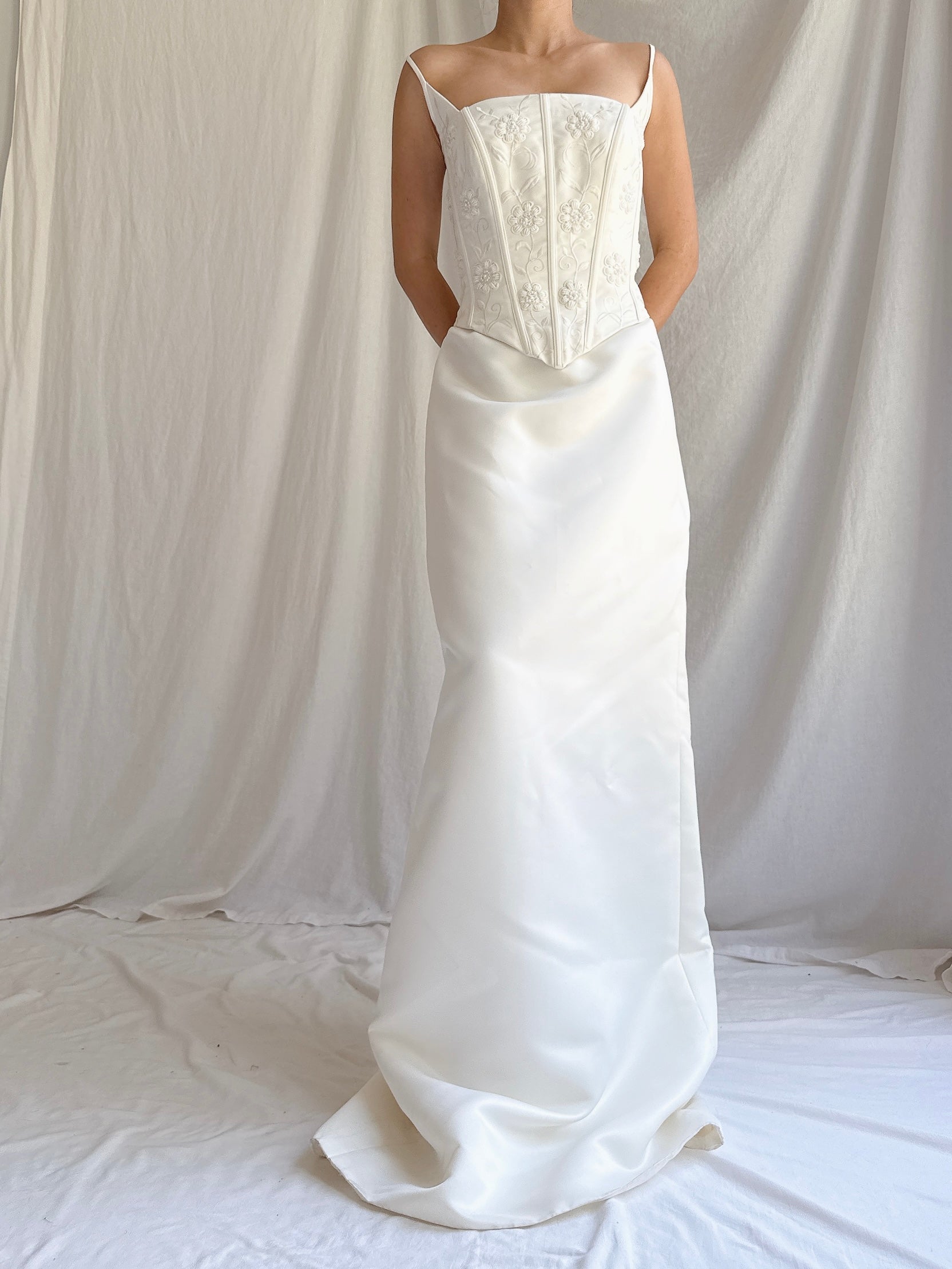 1990s Bustier Column Dress - S-M