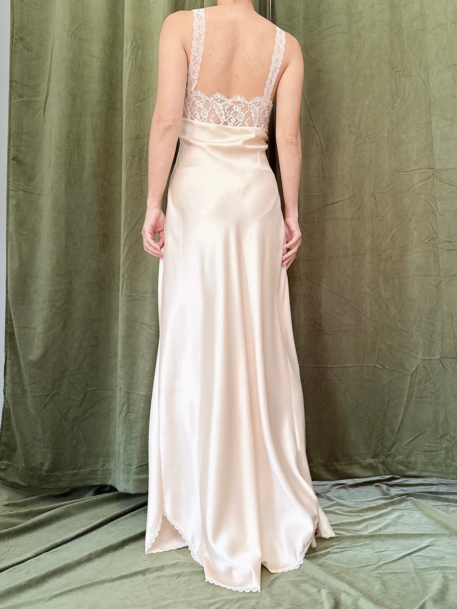 Vintage Lucie Ann Satin Slip - S