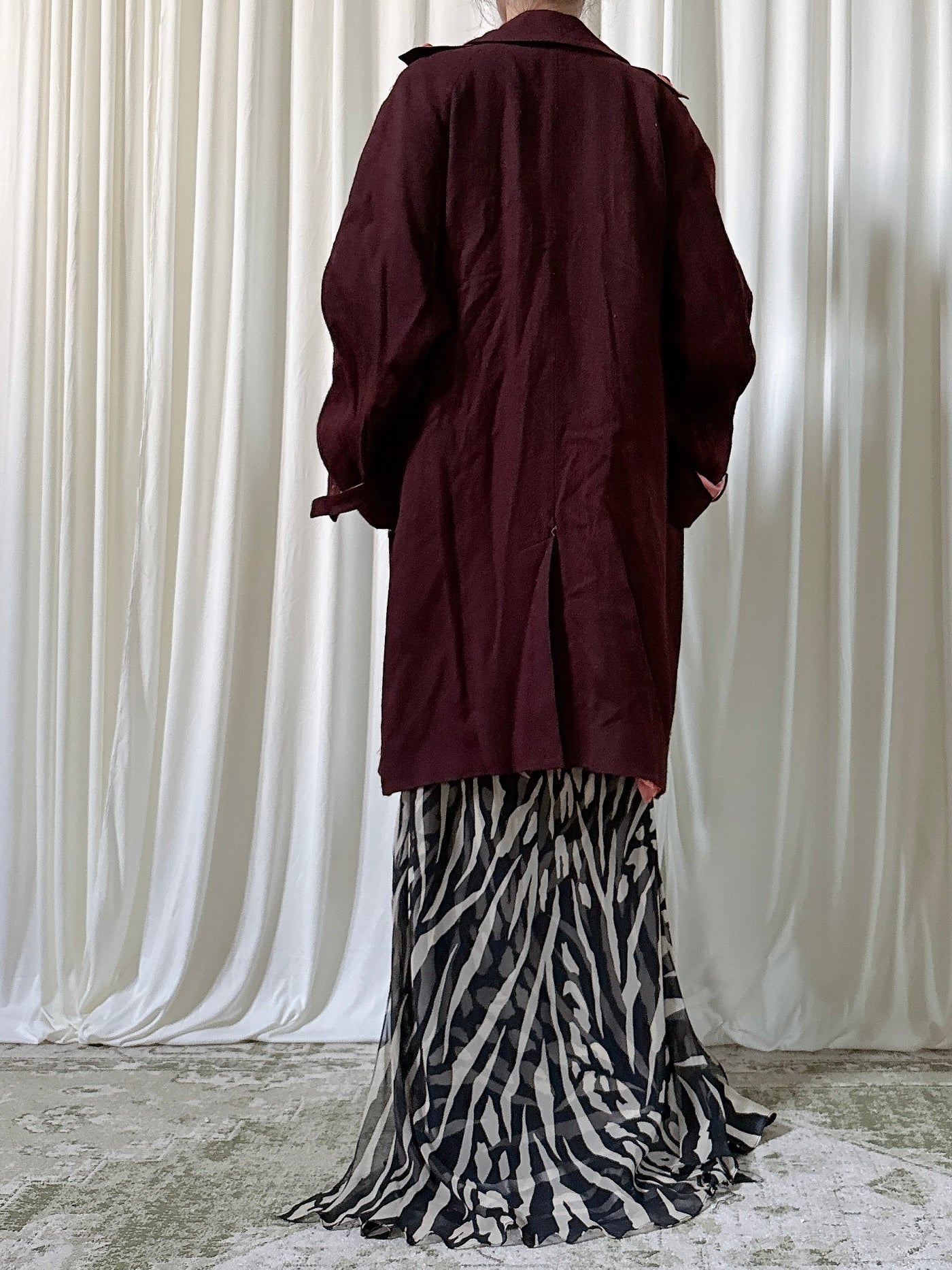 Vintage Futura Brown Jacket/Duster - Size 44