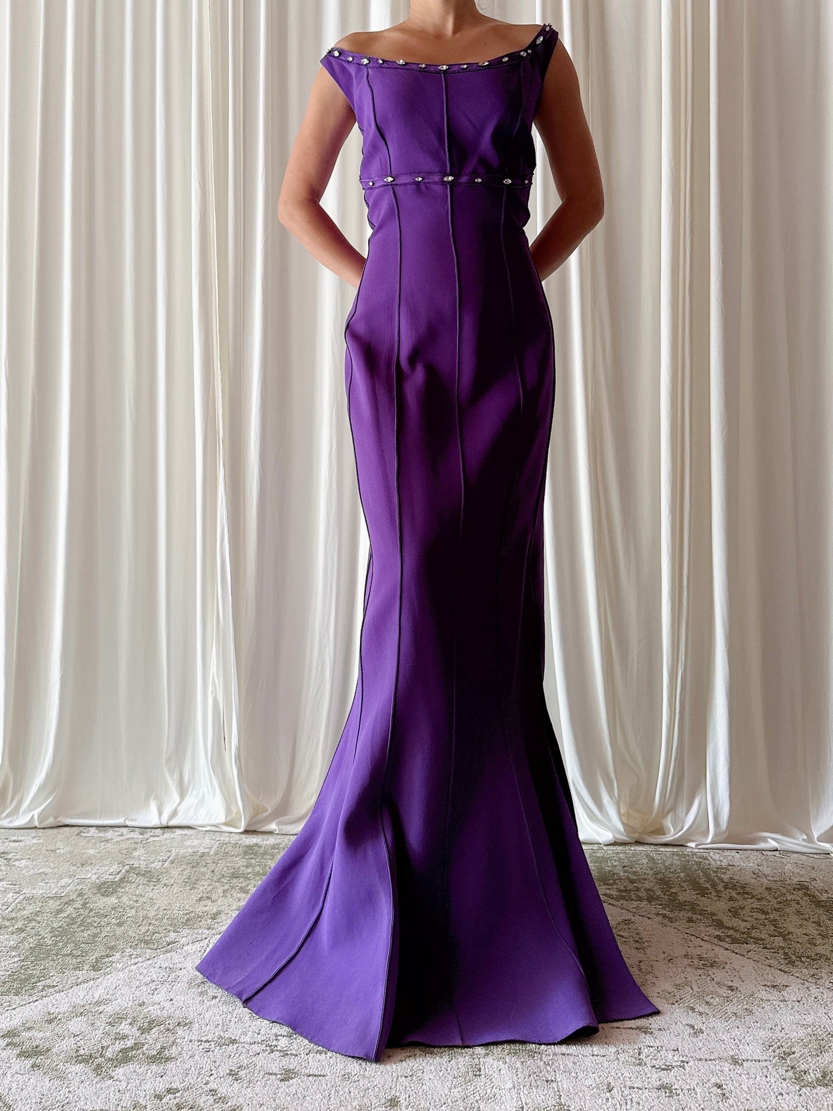Vintage Alliage Purple Dress - FR 44