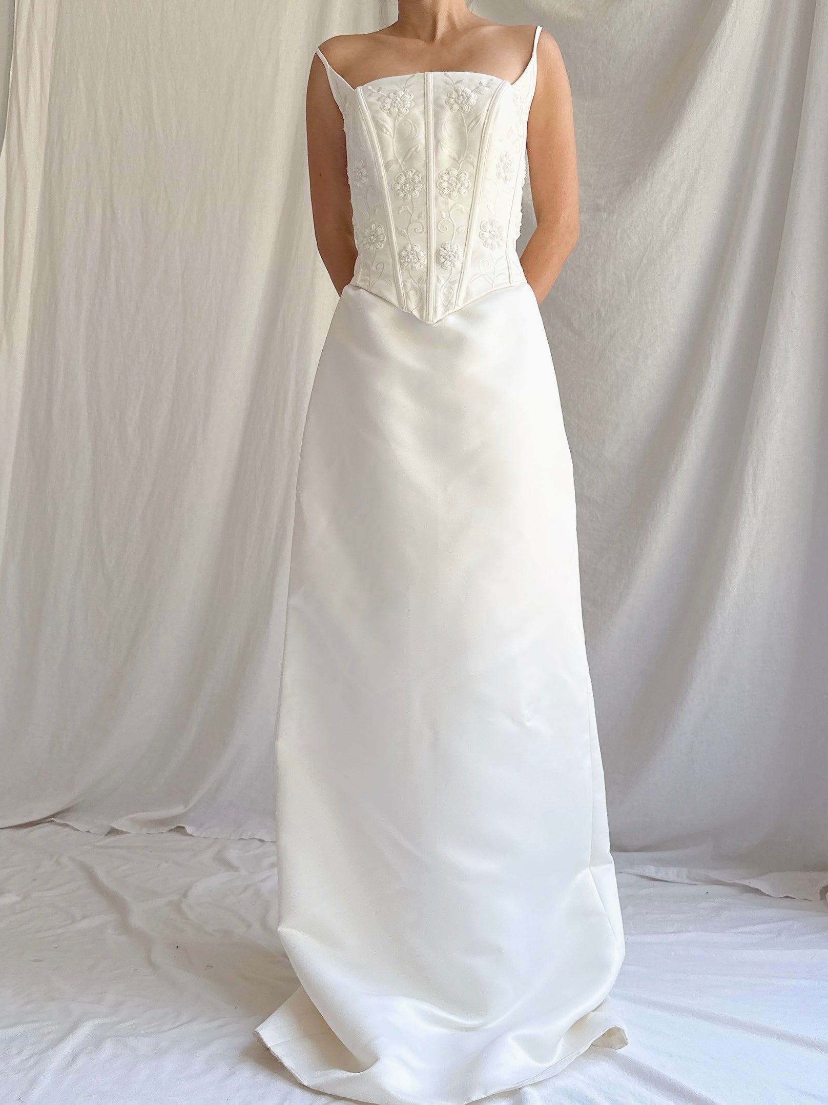 1990s Bustier Column Dress - S-M