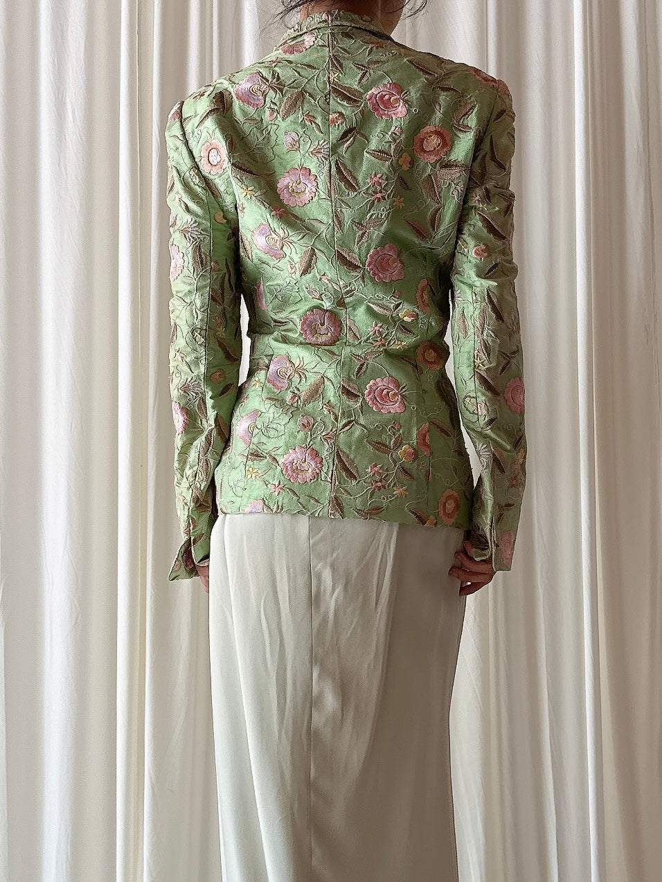 Vintage Paul Vasseur Floral 2 Piece Set - Size 40