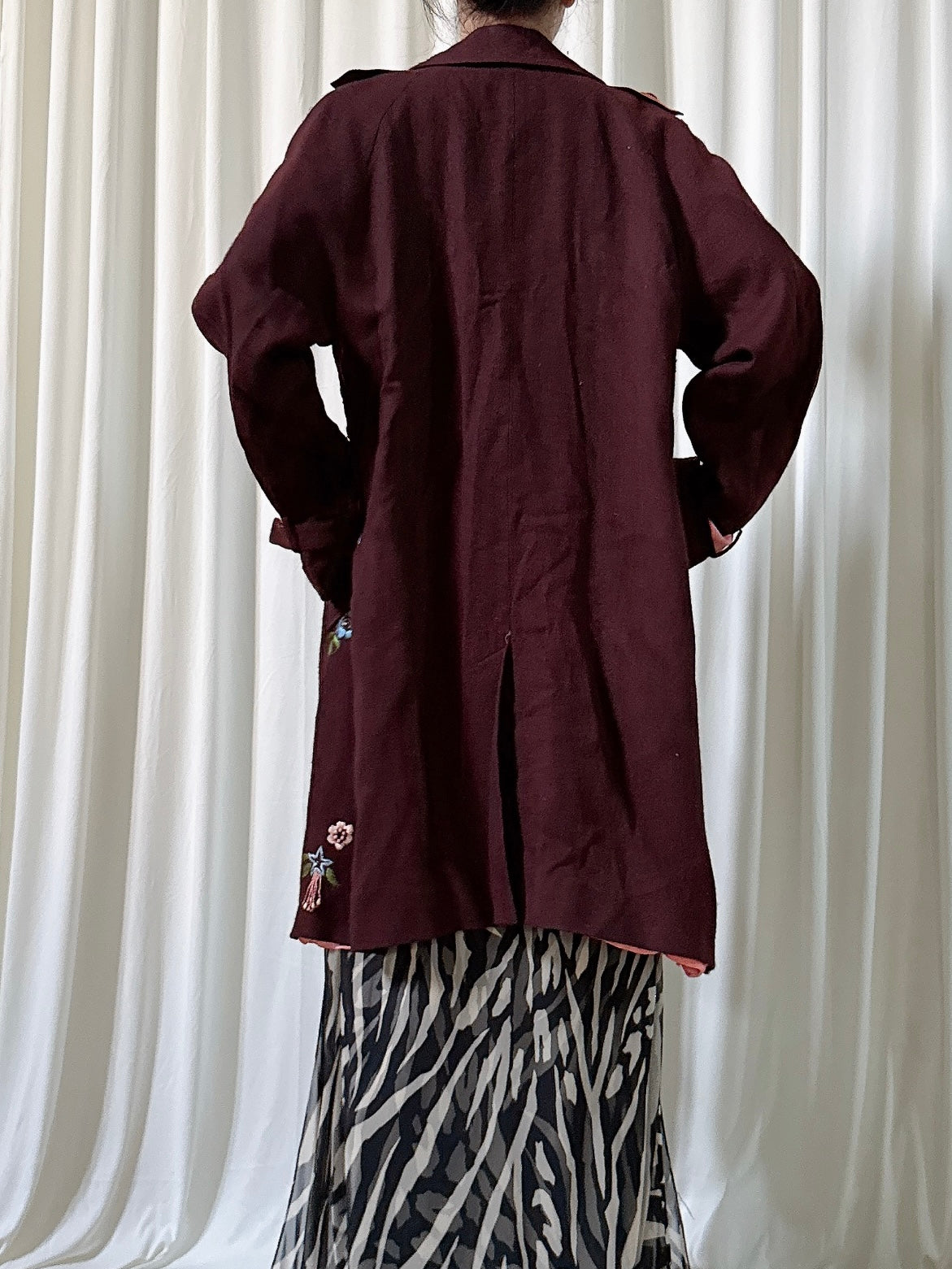 Vintage Futura Brown Jacket/Duster - Size 44