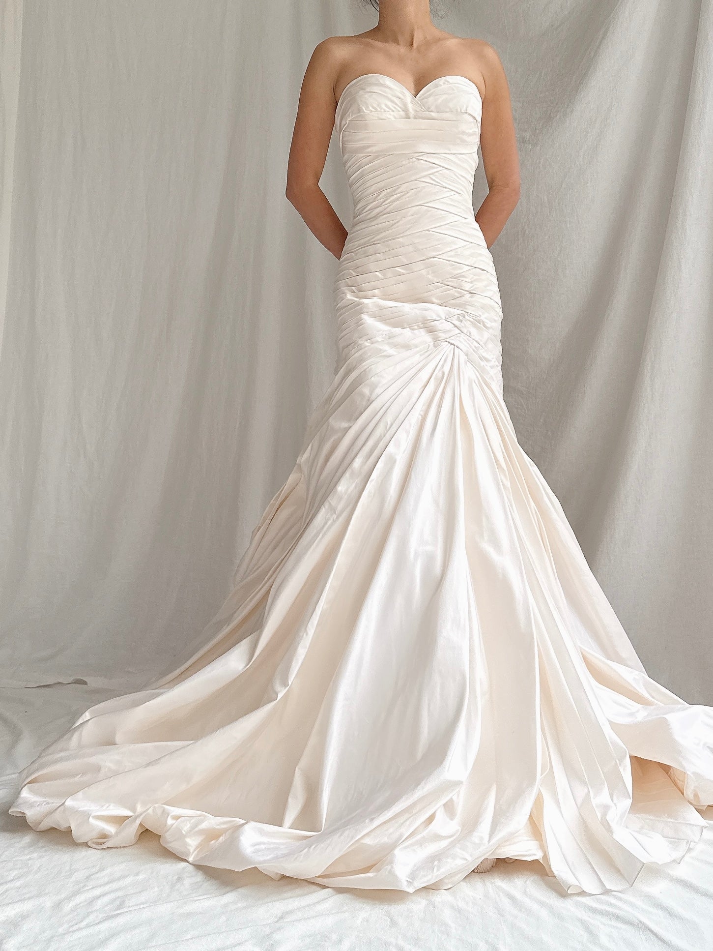 1990s Pnina Tornai Silk Draped Gown - M