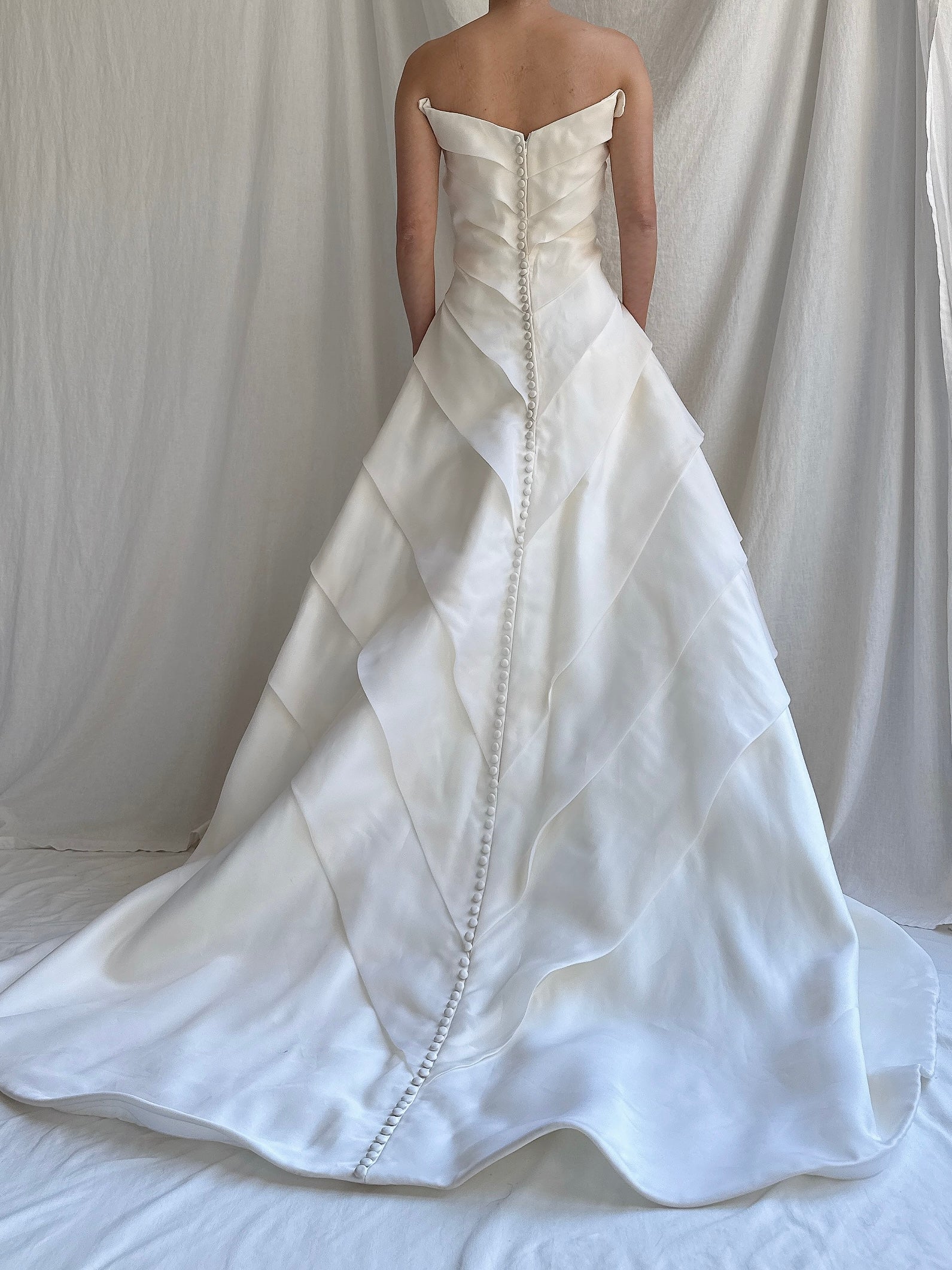 Vintage Robert Legere Silk Organza Gown - M