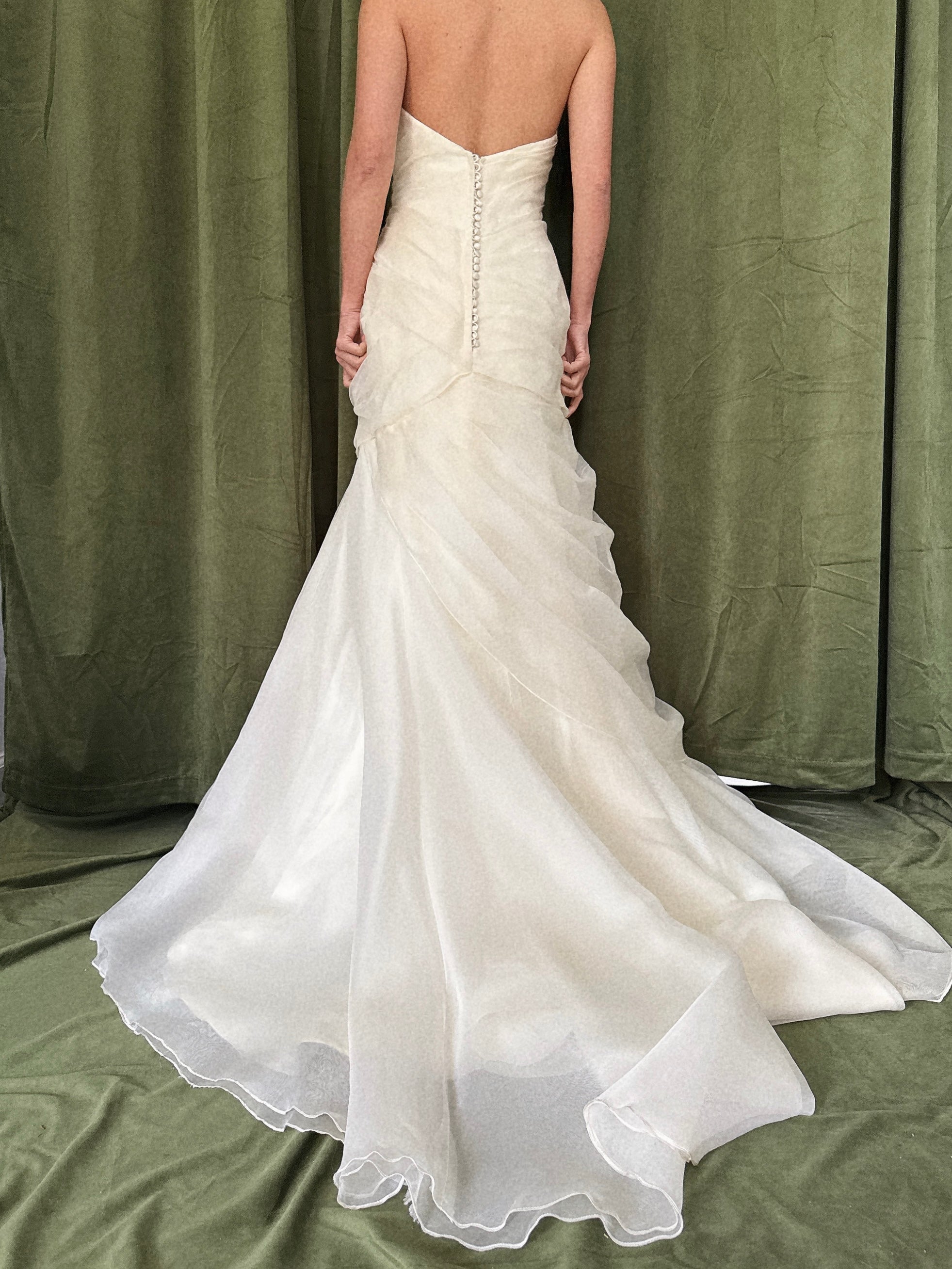 Vintage Silk Organza Gown - S/4