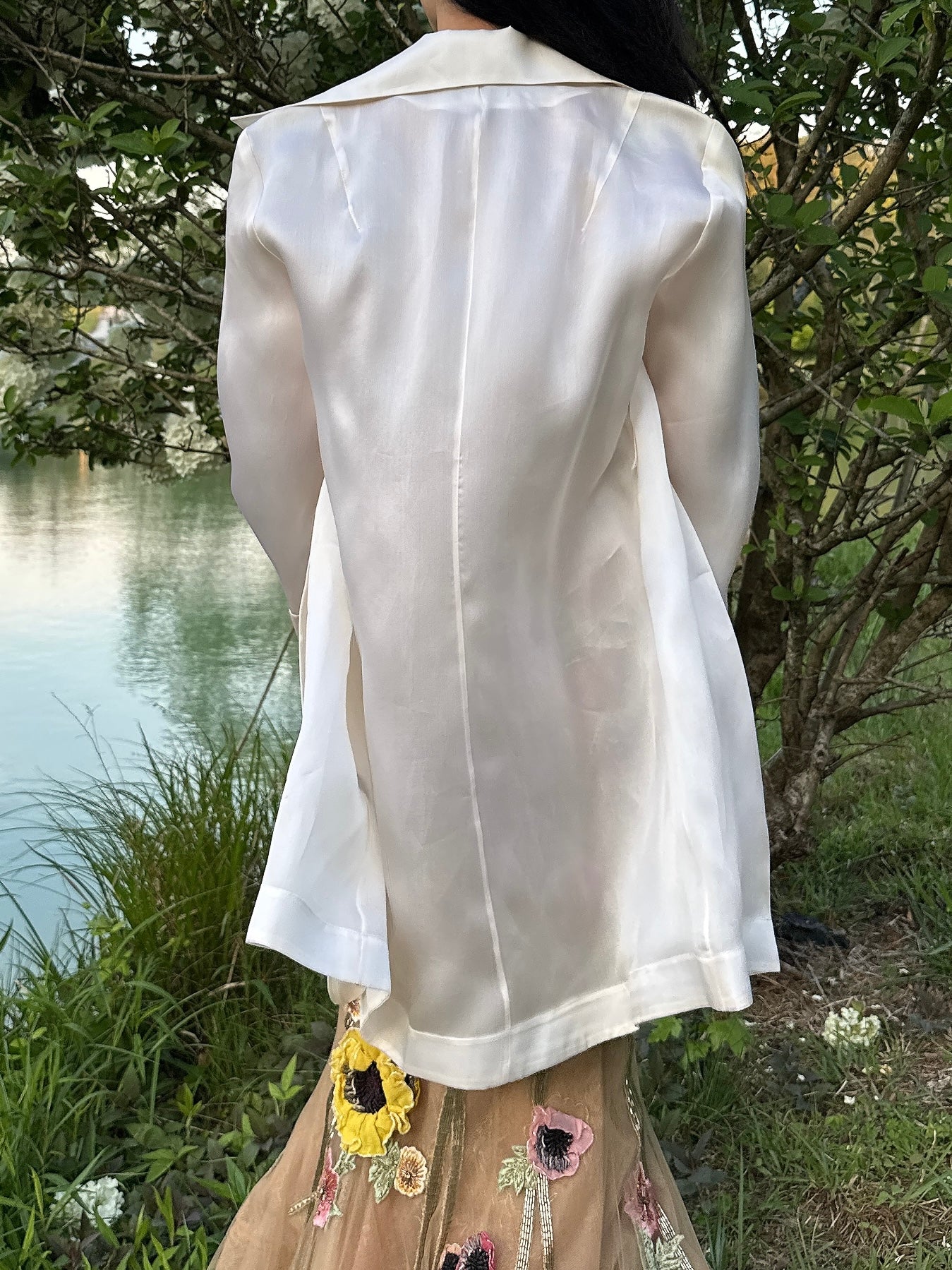 Vintage Silk Organza Duster - S/M