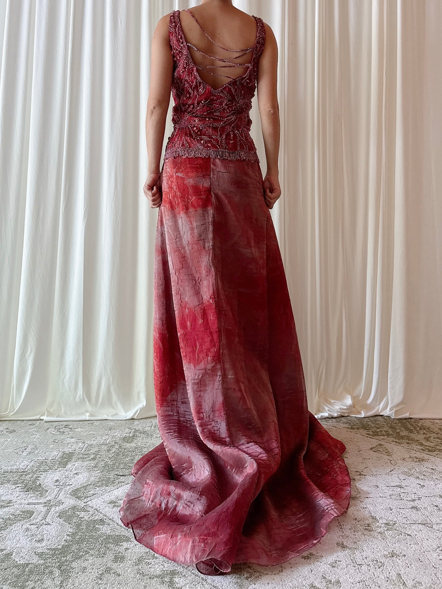 Vintage Musani Couture Red 2 Piece Set - IT 46
