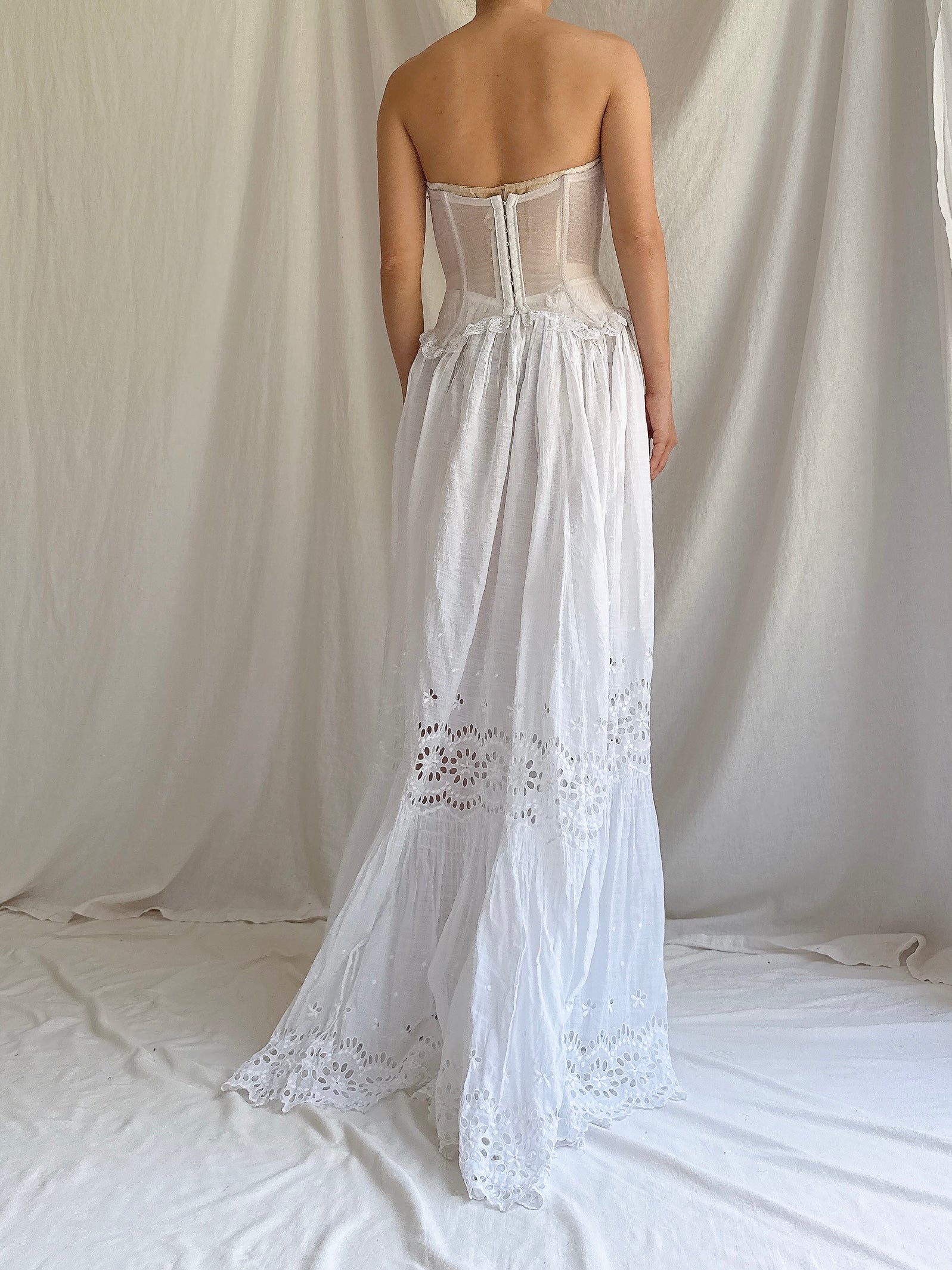 Vintage/Antique Bustier and Skirt Set - XS
