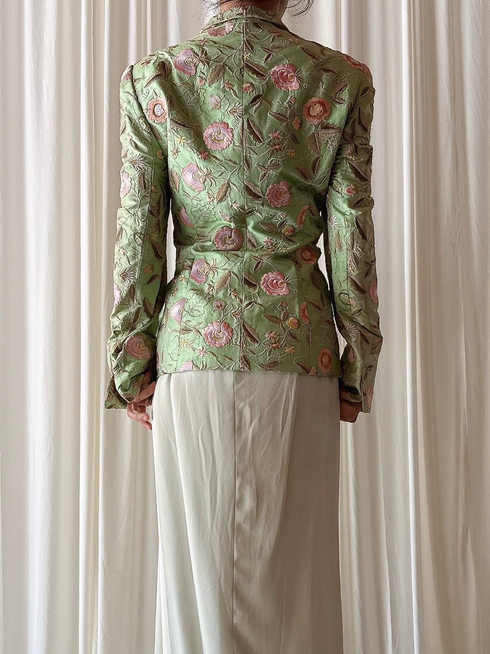 Vintage Paul Vasseur Floral 2 Piece Set - Size 40