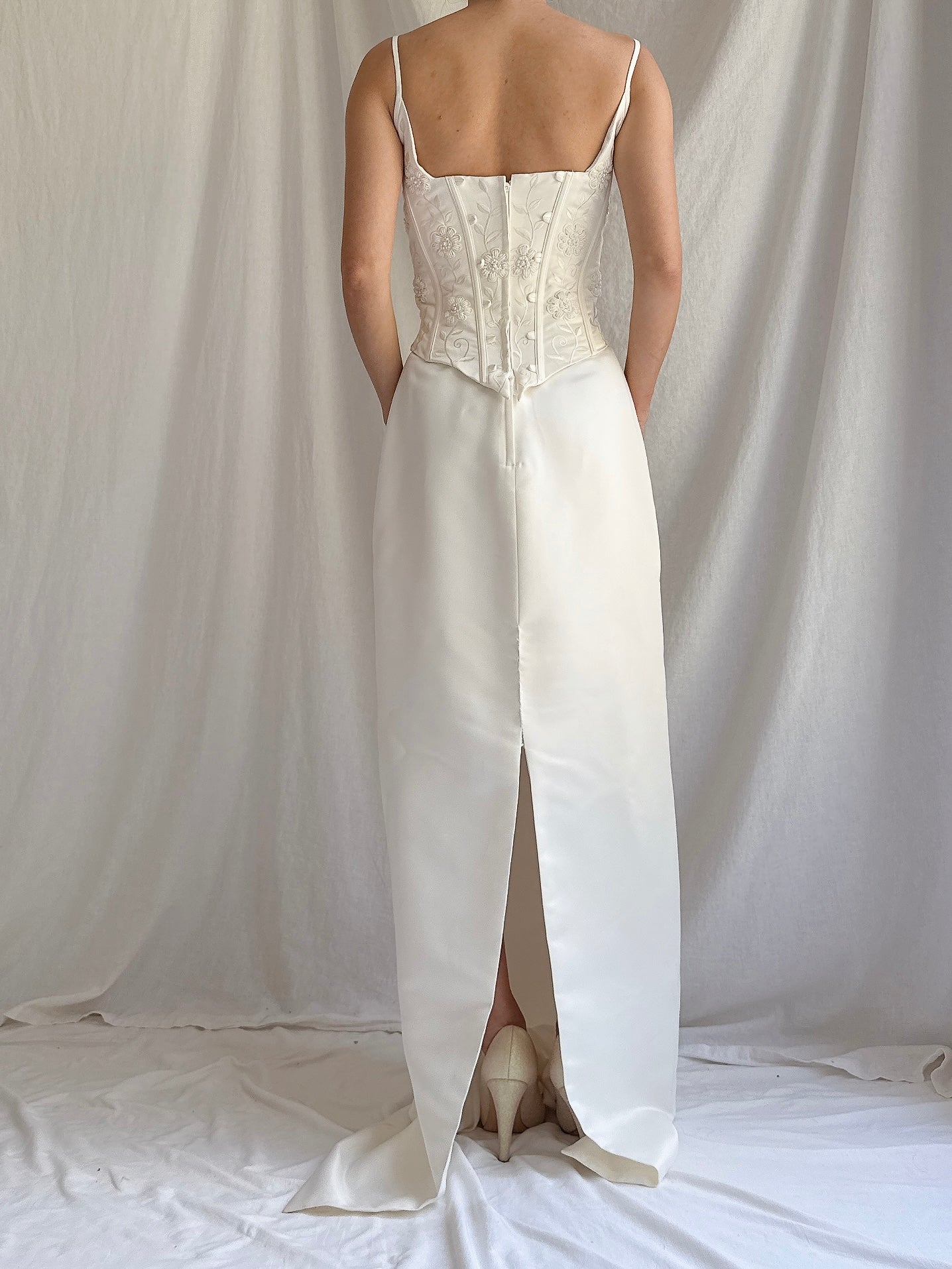 1990s Bustier Column Dress - S-M