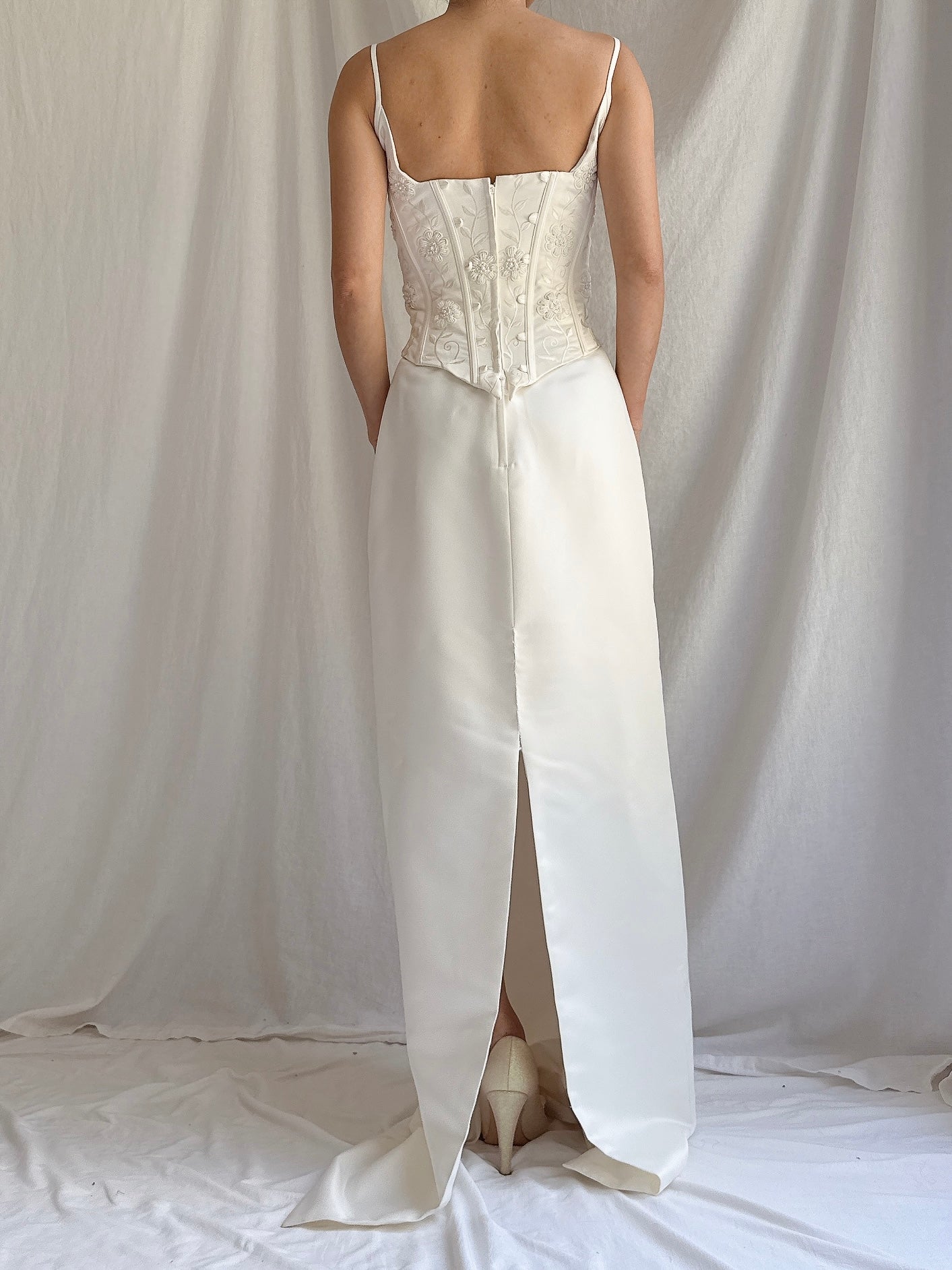 1990s Bustier Column Dress - S-M
