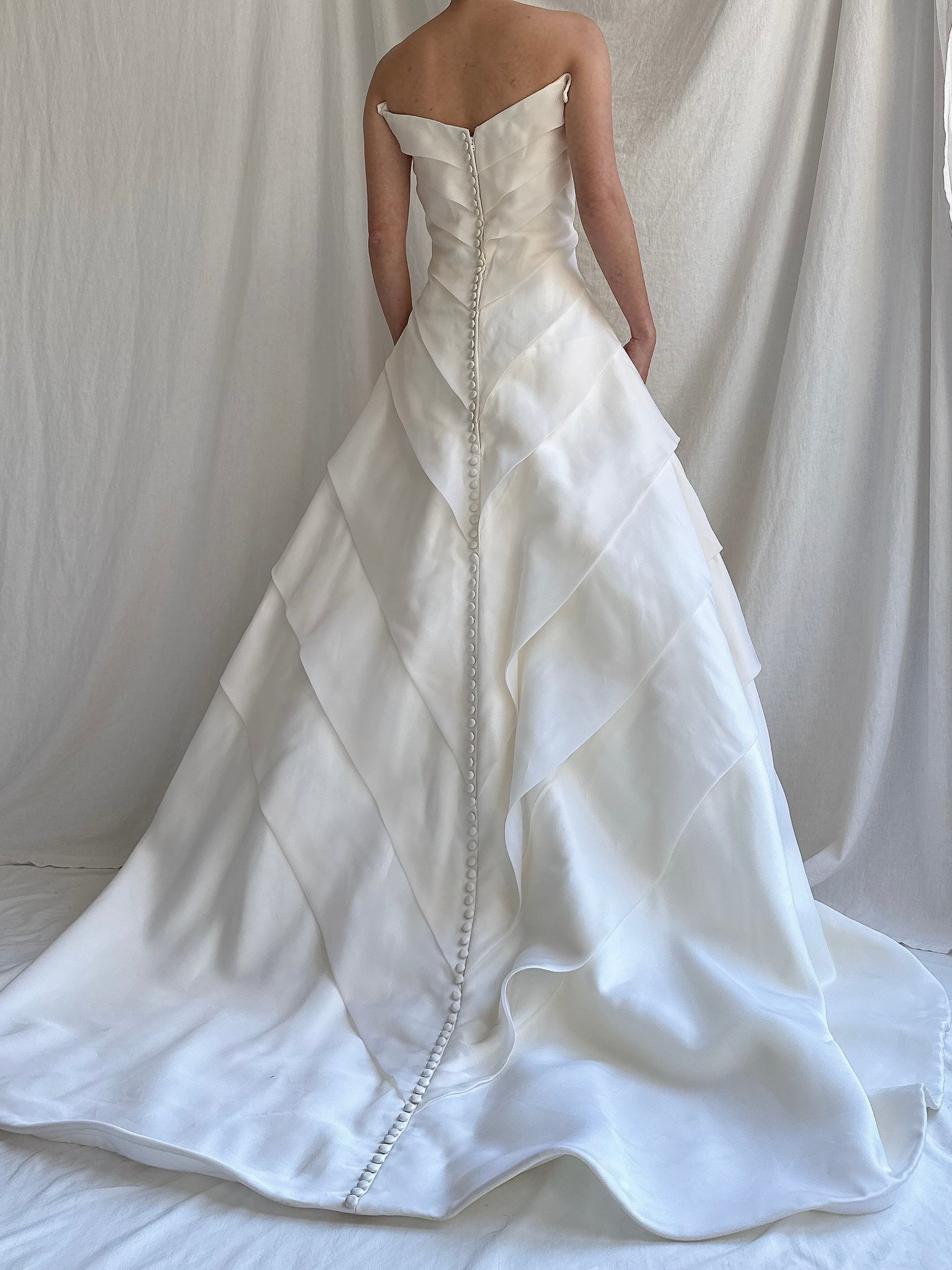 Vintage Robert Legere Silk Organza Gown - M