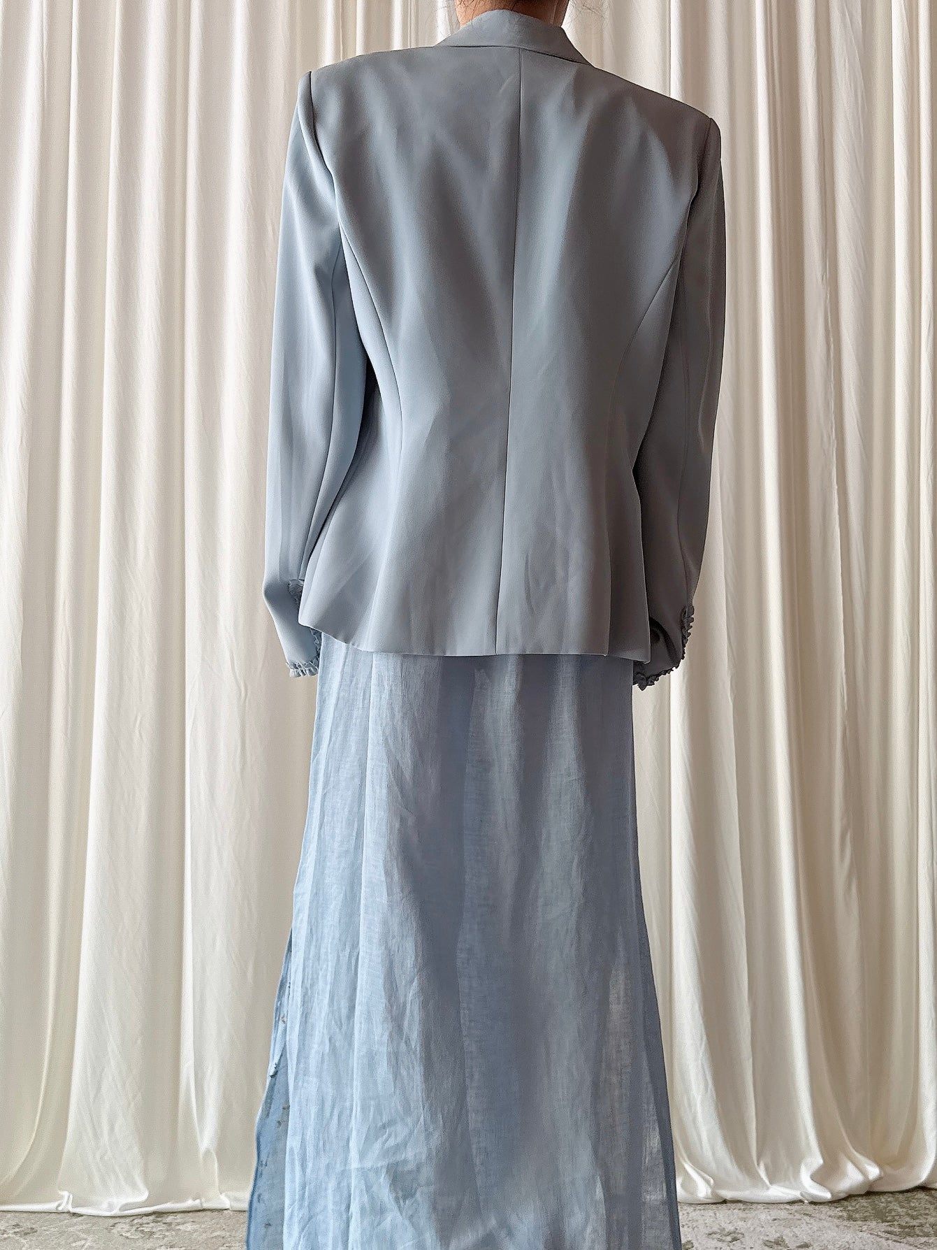 Vintage Bestini Paris Light Blue Jacket - FR 42