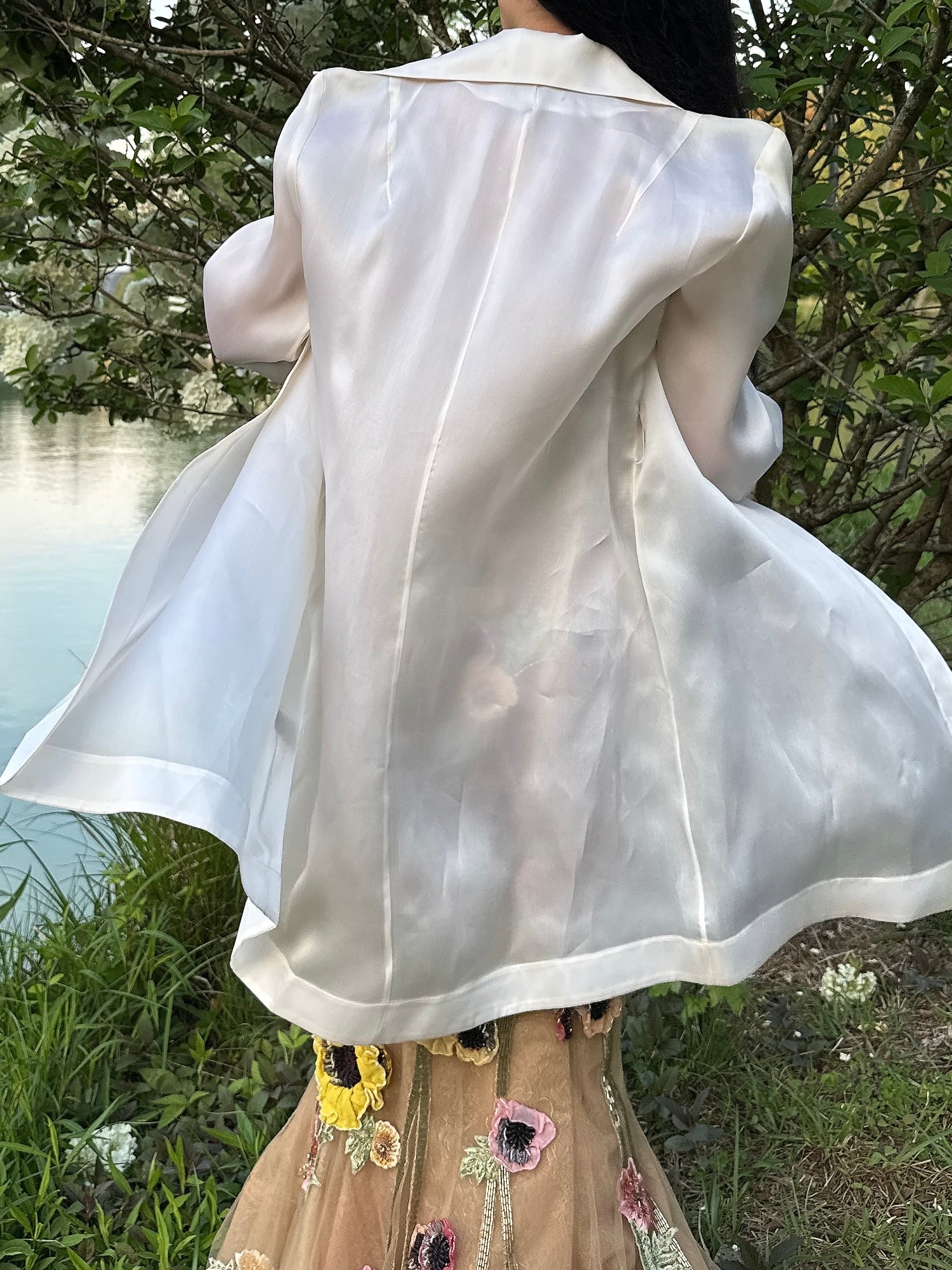 Vintage Silk Organza Duster - S/M