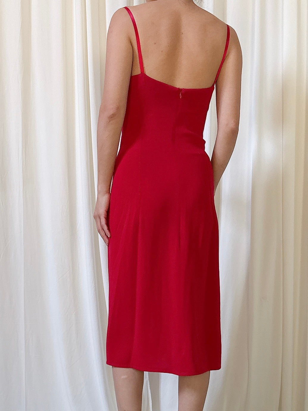 Vintage Petrovitch & Robinson Red Dress - FR 46
