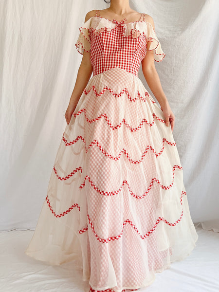 【Kastane】 embroidery organdy dress サイズ0 Vintage 1950s Organdy Dress Navy Blue White Embroidery
