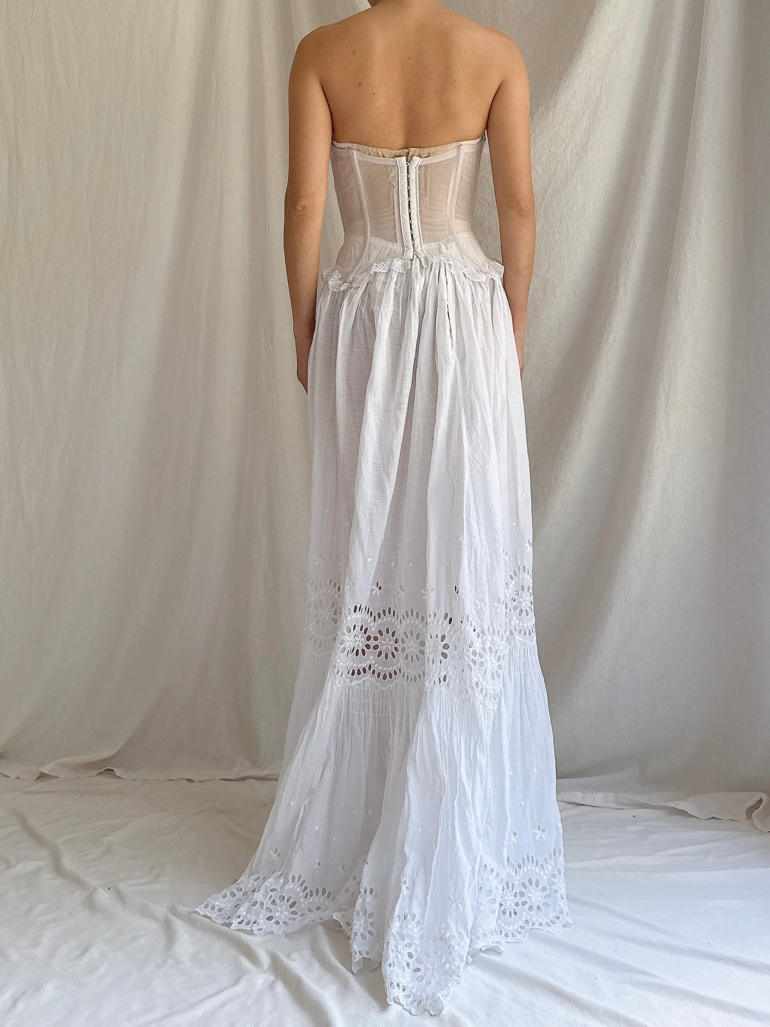 Vintage/Antique Bustier and Skirt Set - XS
