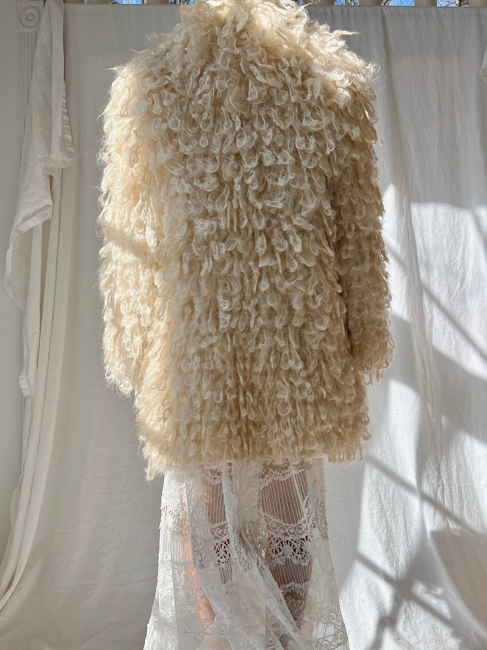 Vintage Krizia Looped Mohair/Acrylic Duster - M