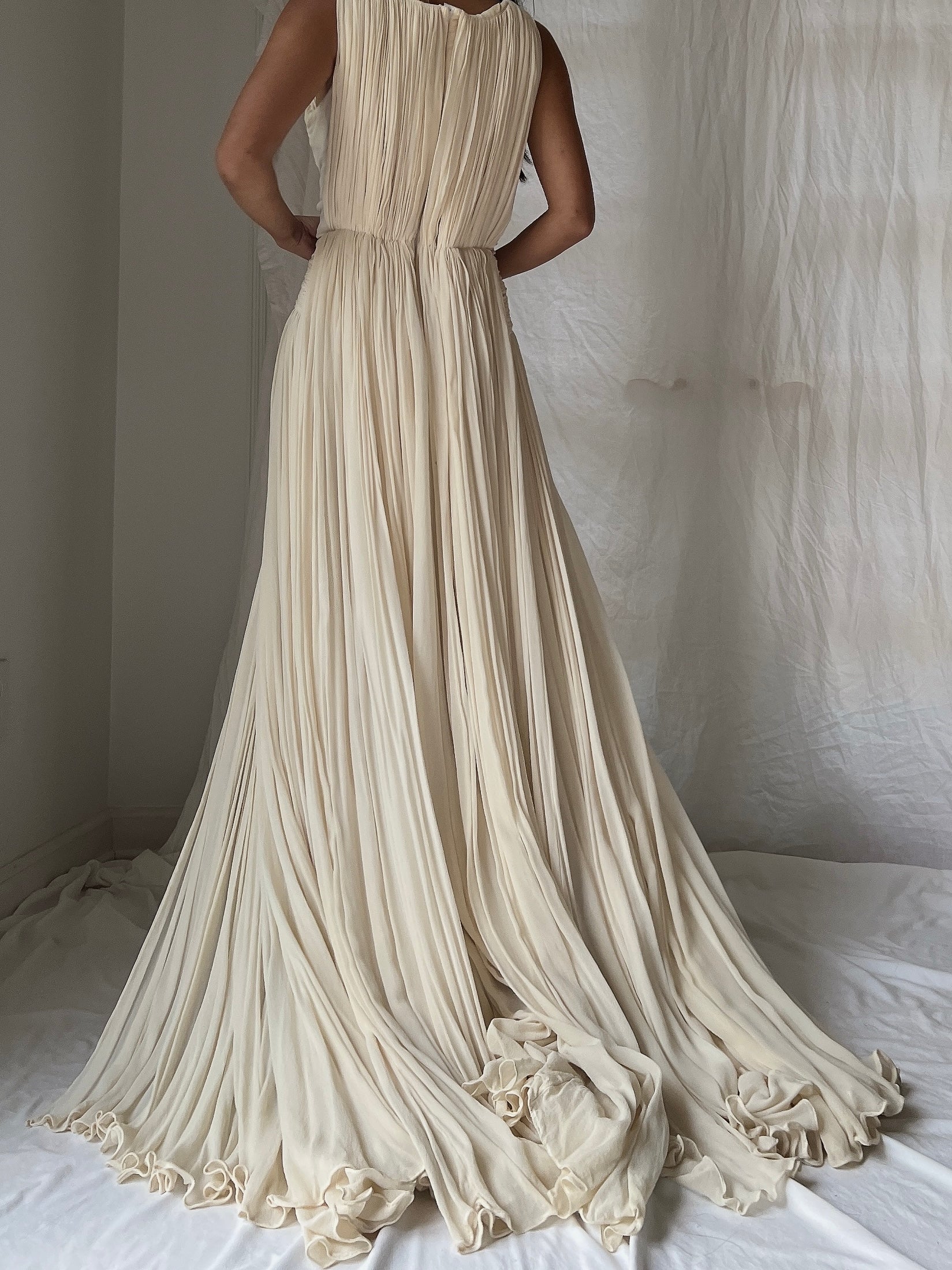 Maria Lucia Hohan Silk Draped Gown - S/M