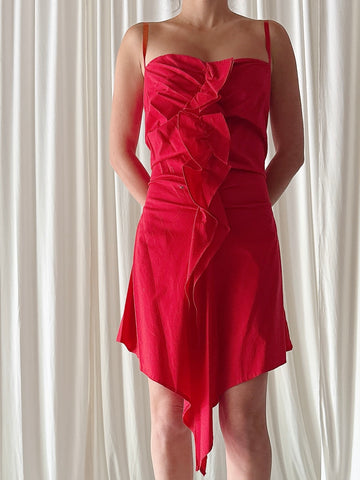Vintage Petrovitch & Robinson Red Dress - Size 42
