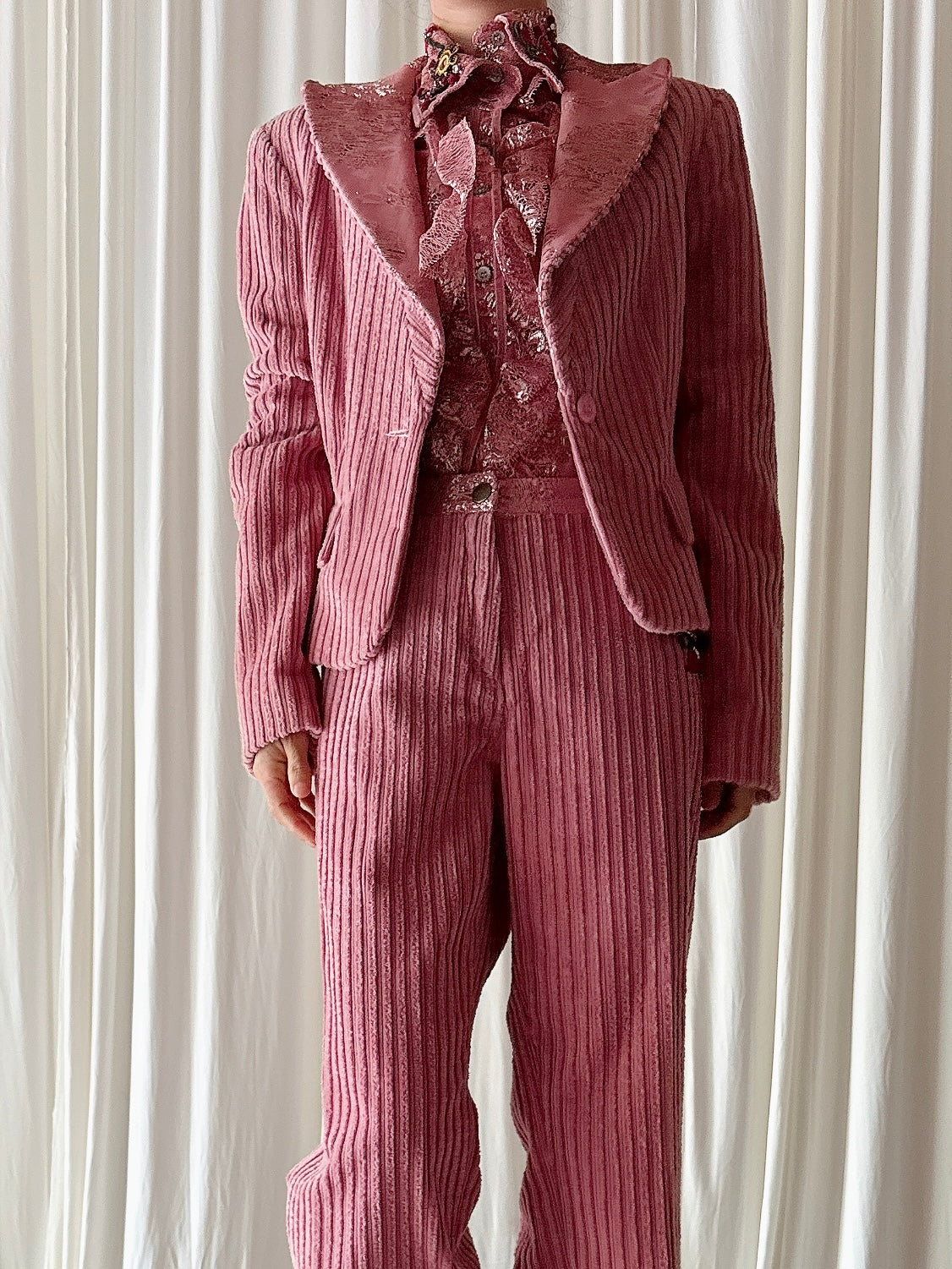 Vintage Gaetano Navarra Pink 3 Piece Set - IT 50