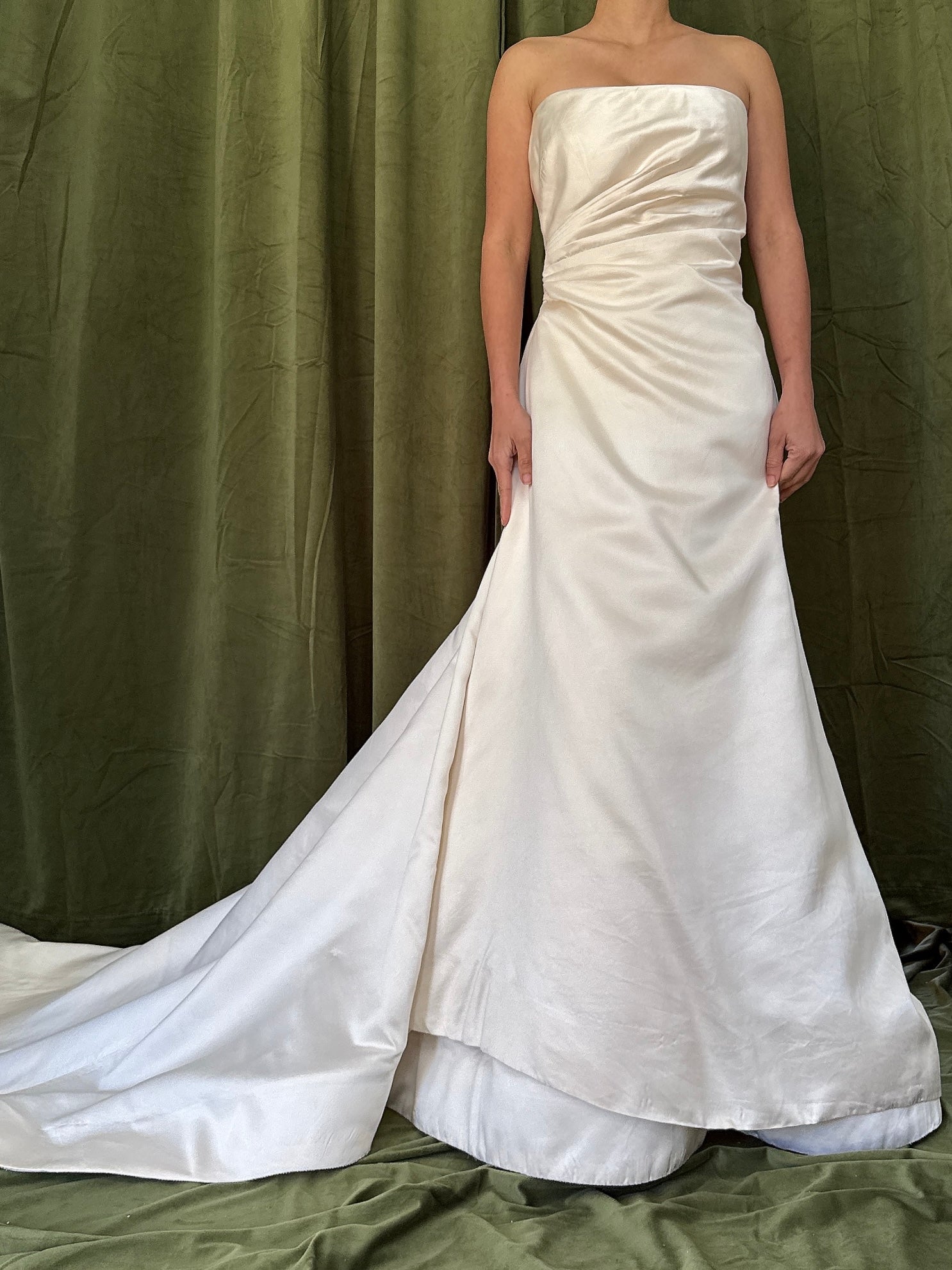 Vintage Vera Wang Silk Draped Gown - M/6