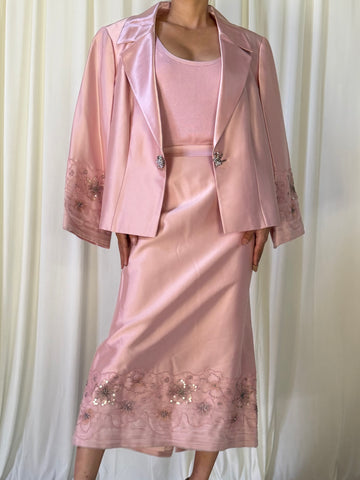 Vintage 6. Maria Coca 2 Piece Pink Set - US 14 FRA 46