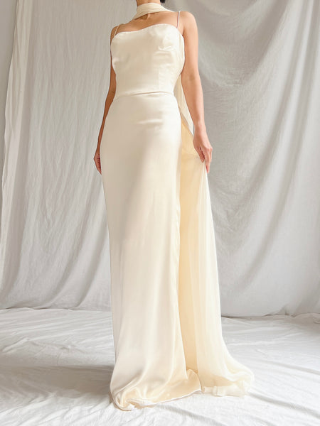 【Name. 】MOHAIR/SILK GOWN  18AW Elegant Velvet Dresses – SelenaHuanStudio