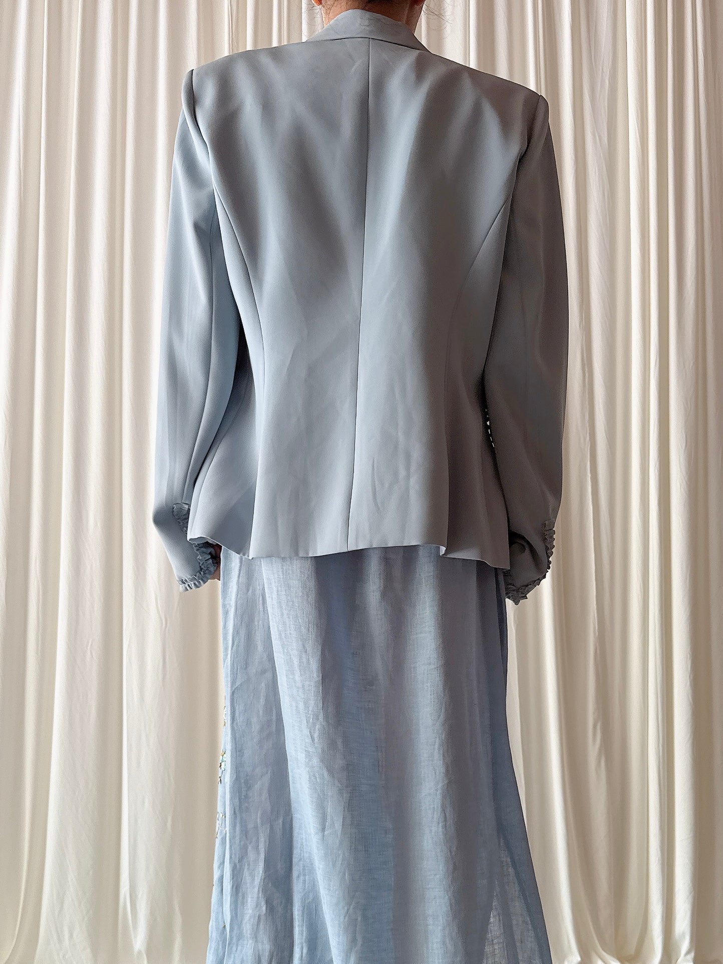 Vintage Bestini Paris Light Blue Jacket - FR 42