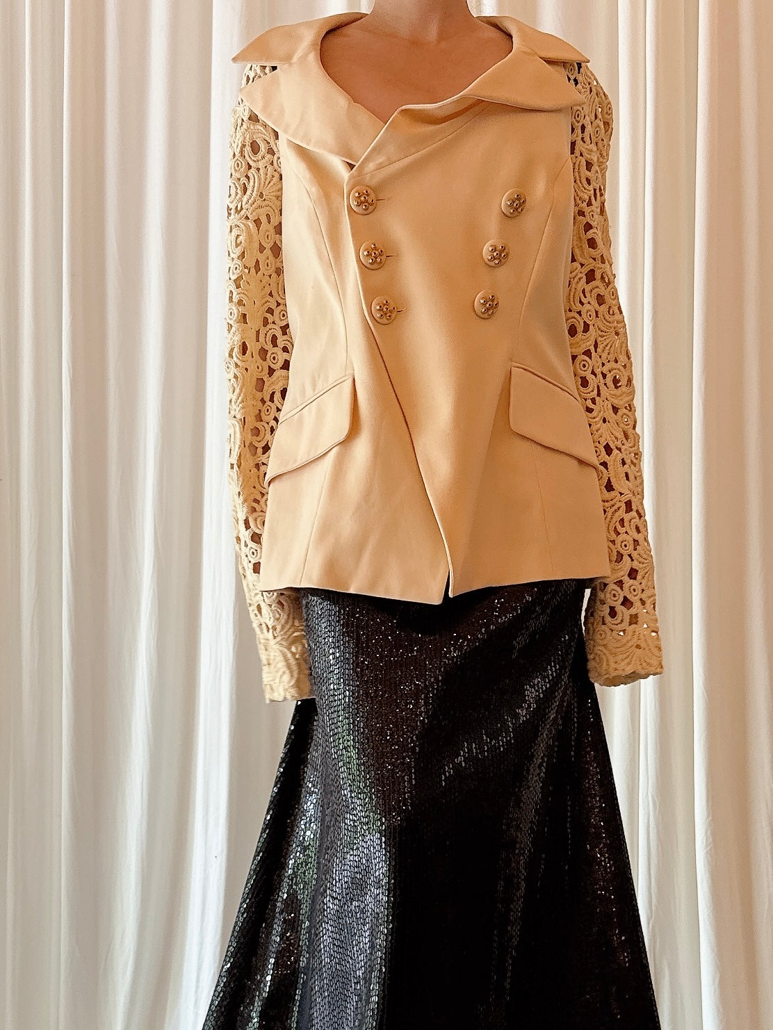 Vintage Jacques Molko Light Yellow Jacket - Size 46