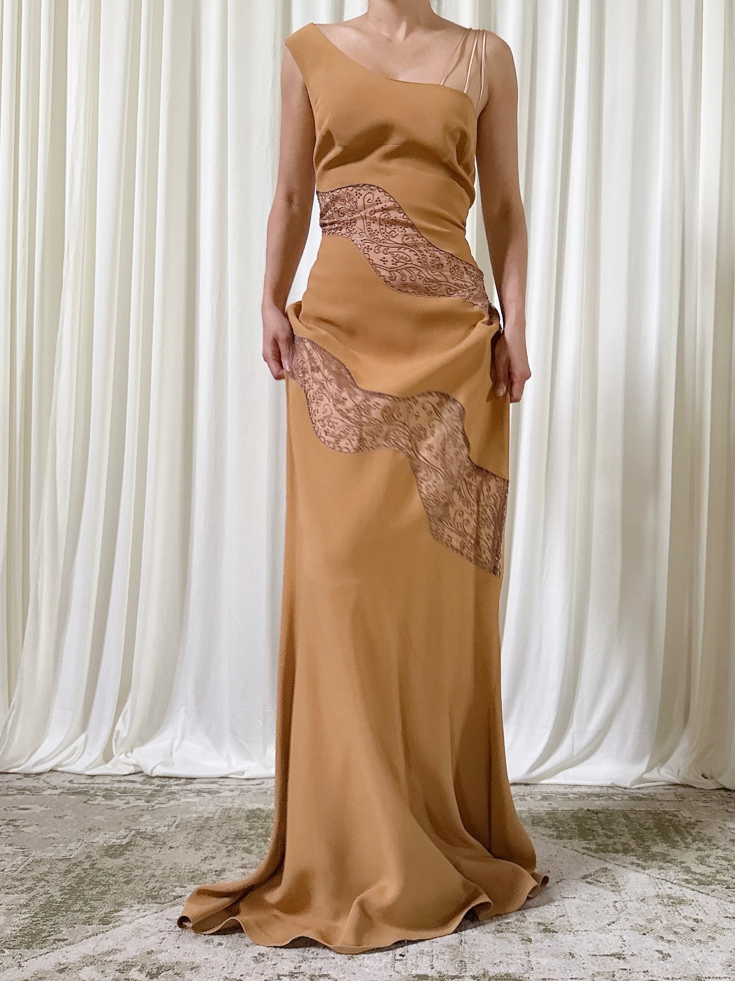 Vintage Alliage Brown Dress - Size FR 44
