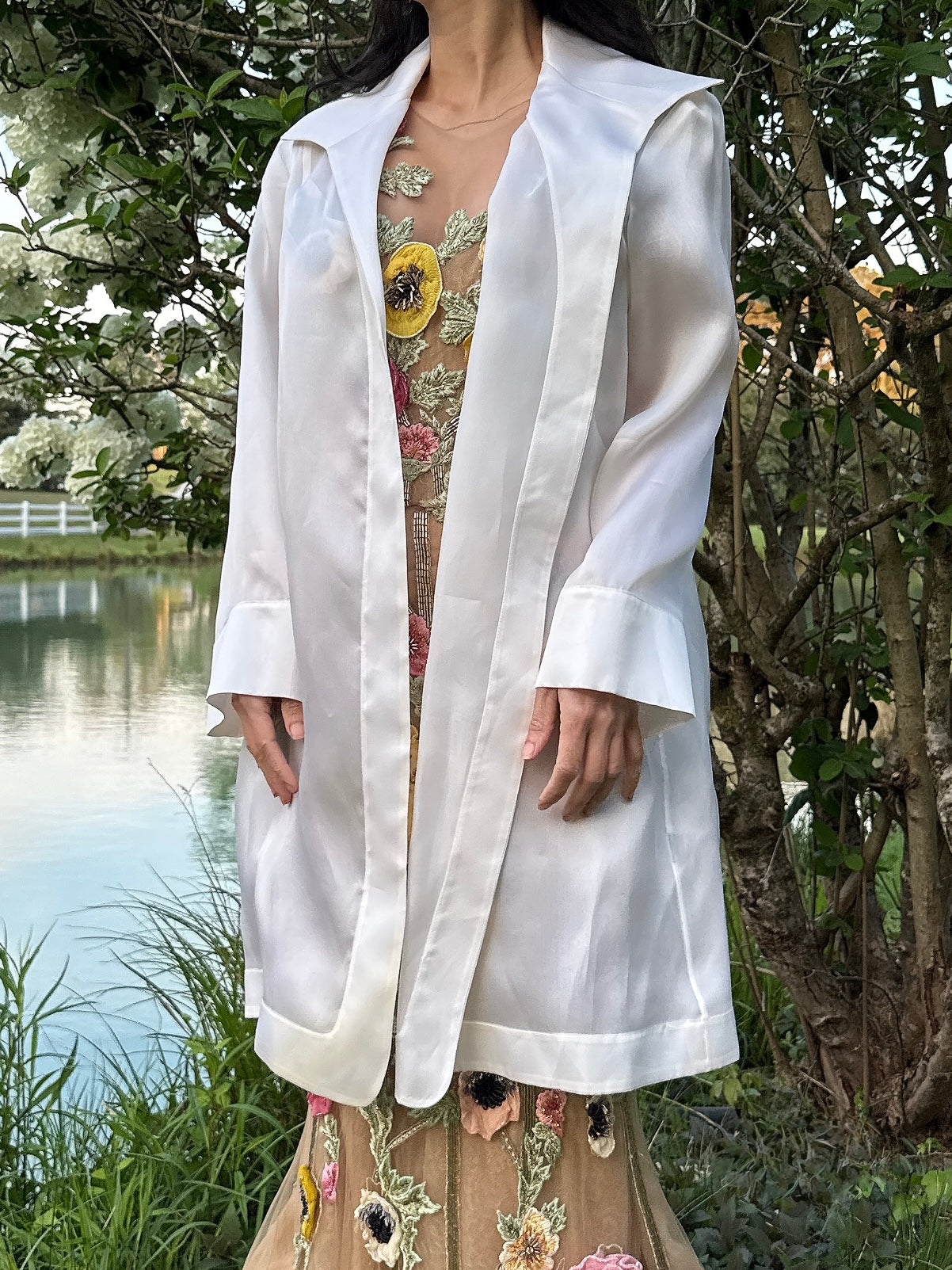 Vintage Silk Organza Duster - S/M