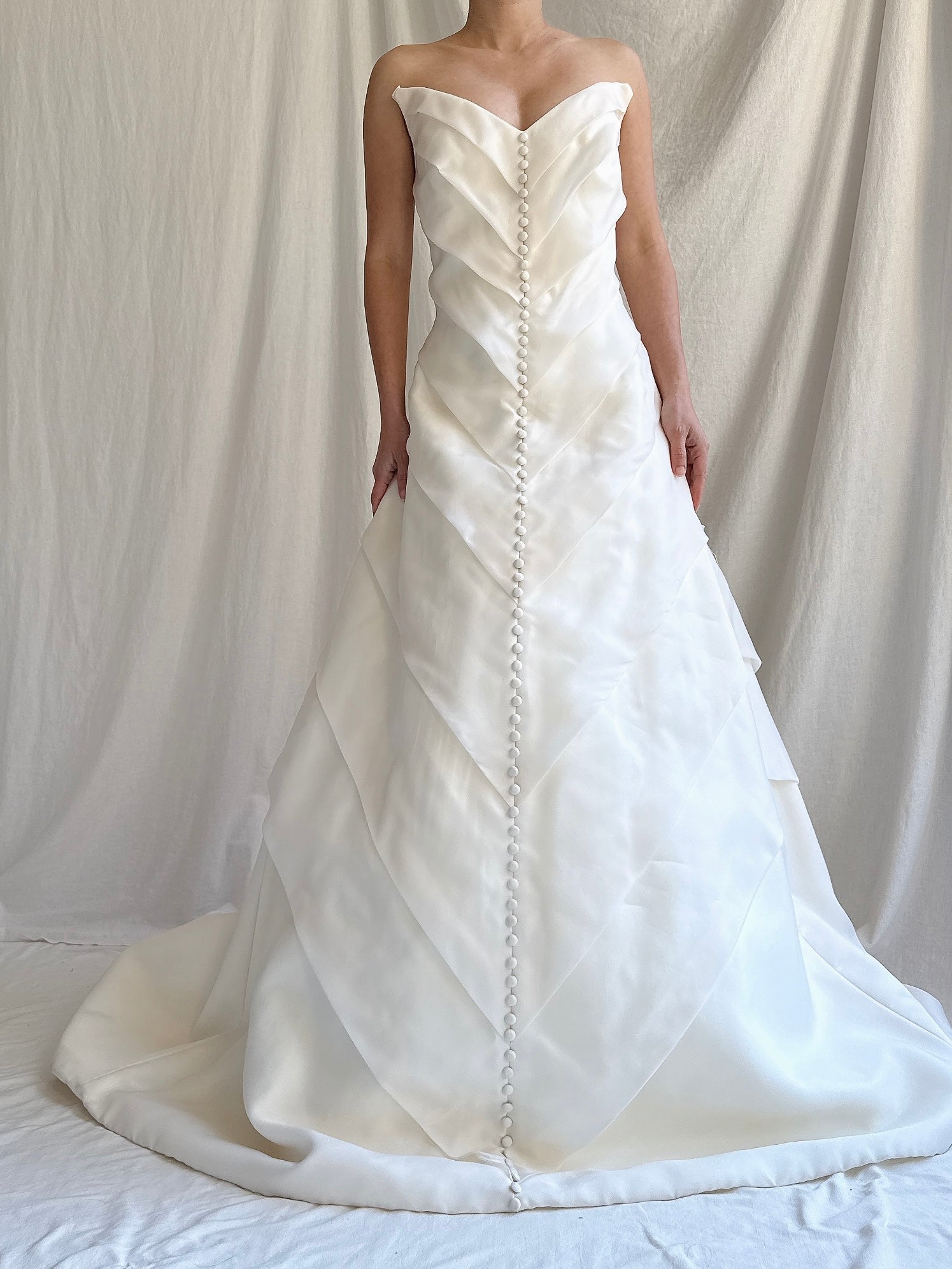 Vintage Robert Legere Silk Organza Gown - M