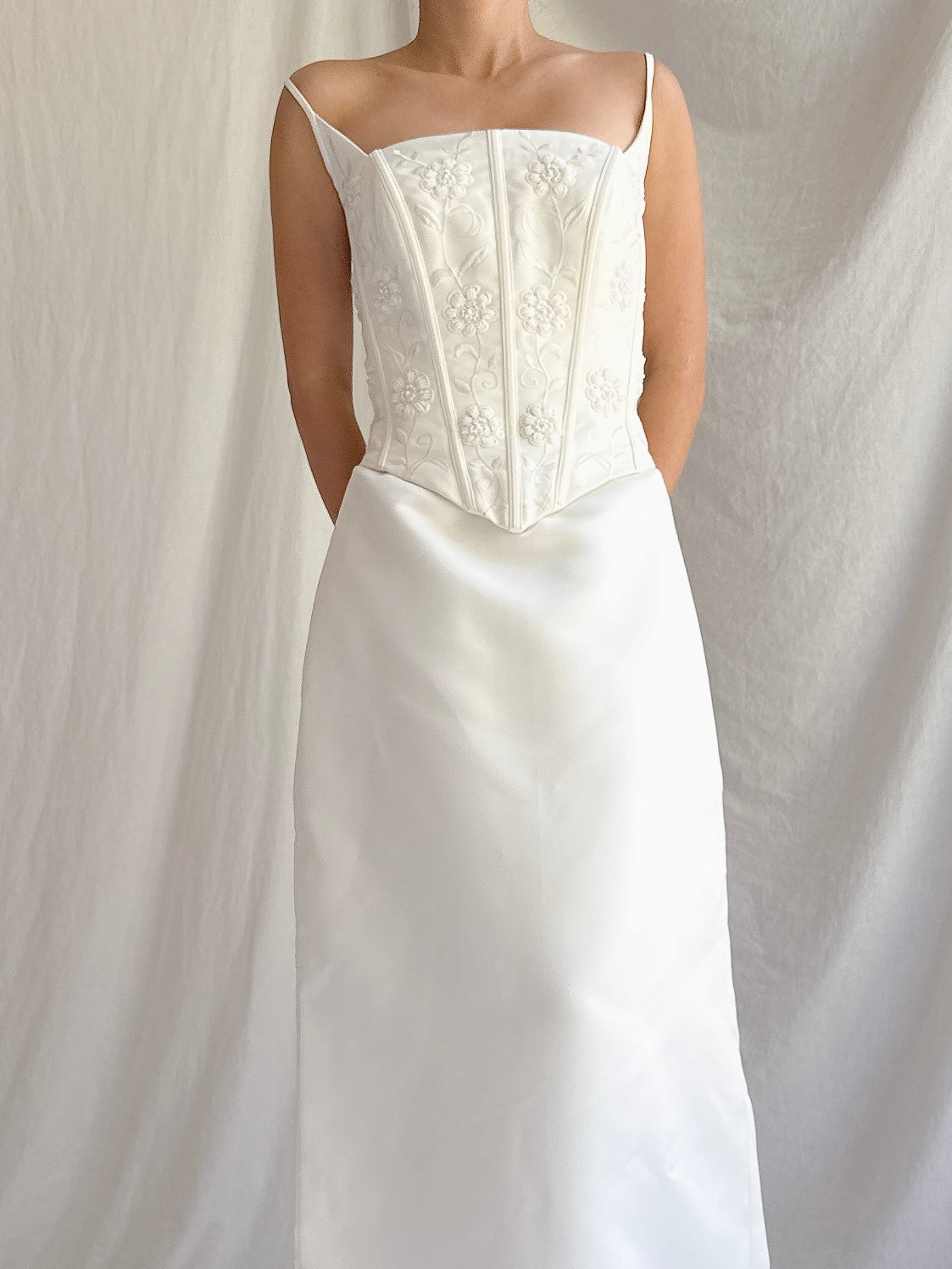 1990s Bustier Column Dress - S-M