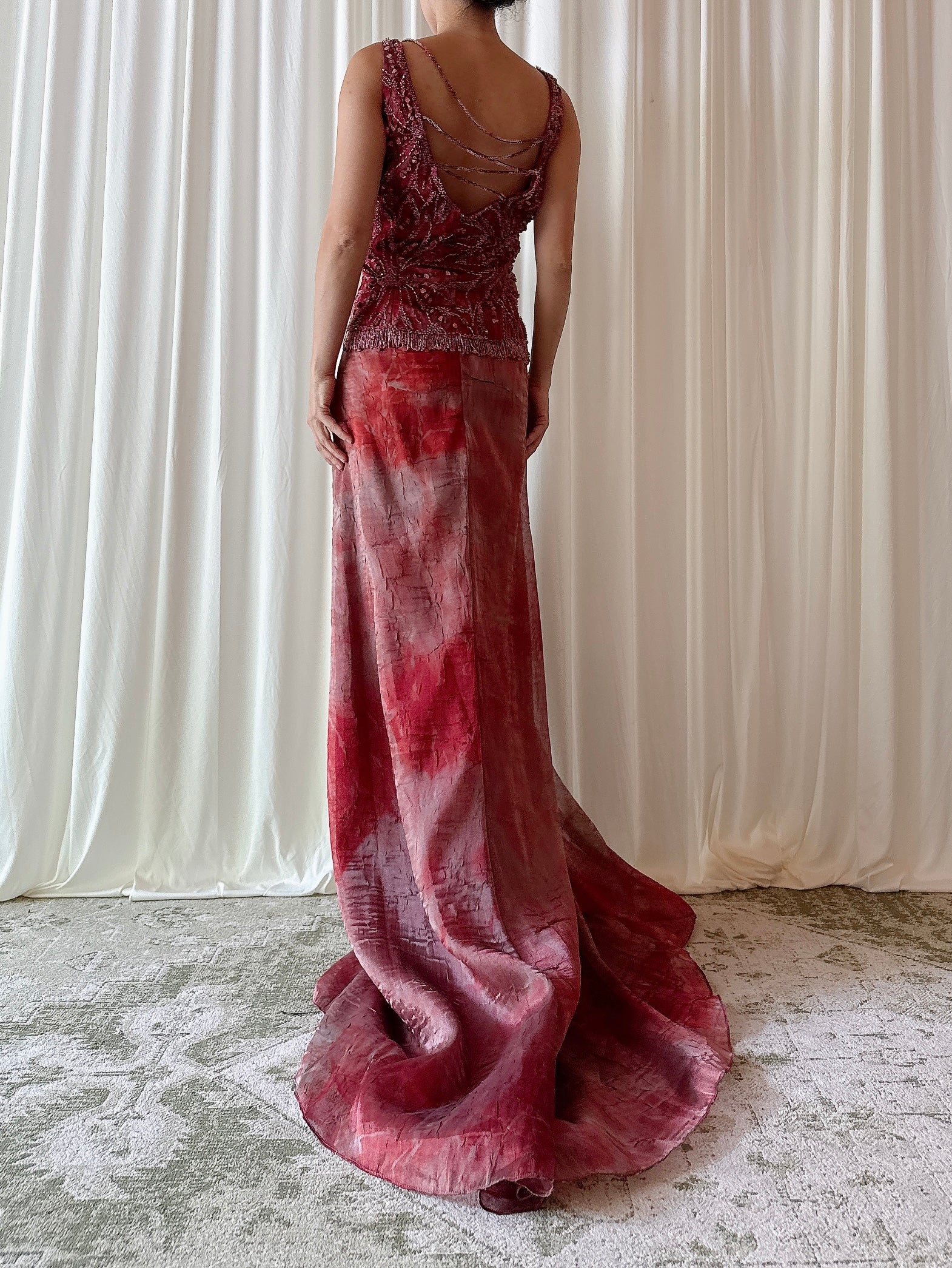 Vintage Musani Couture Red 2 Piece Set - IT 46