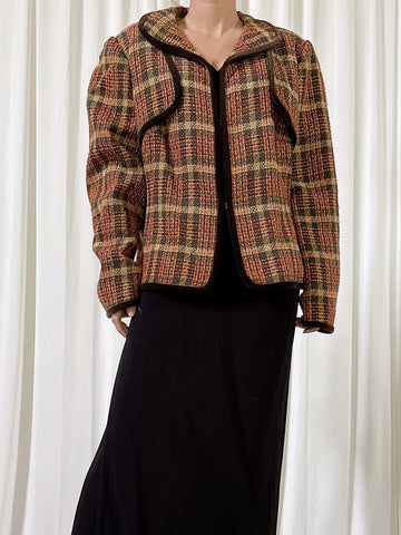 Vintage Solva Tweed Jacket - Size 46