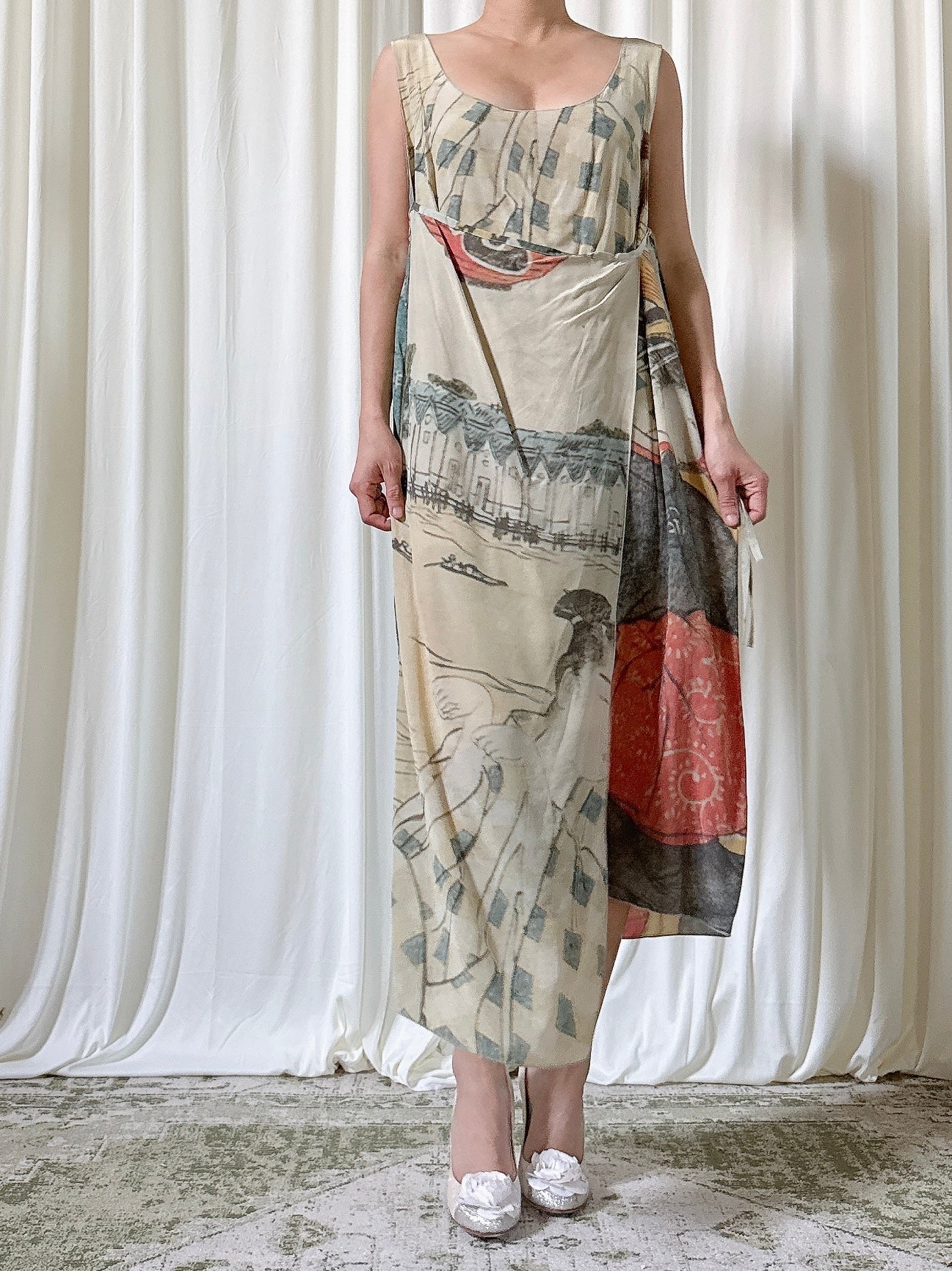 Vintage Emanuelle Suibal Paris Silk Tunic - Size 3
