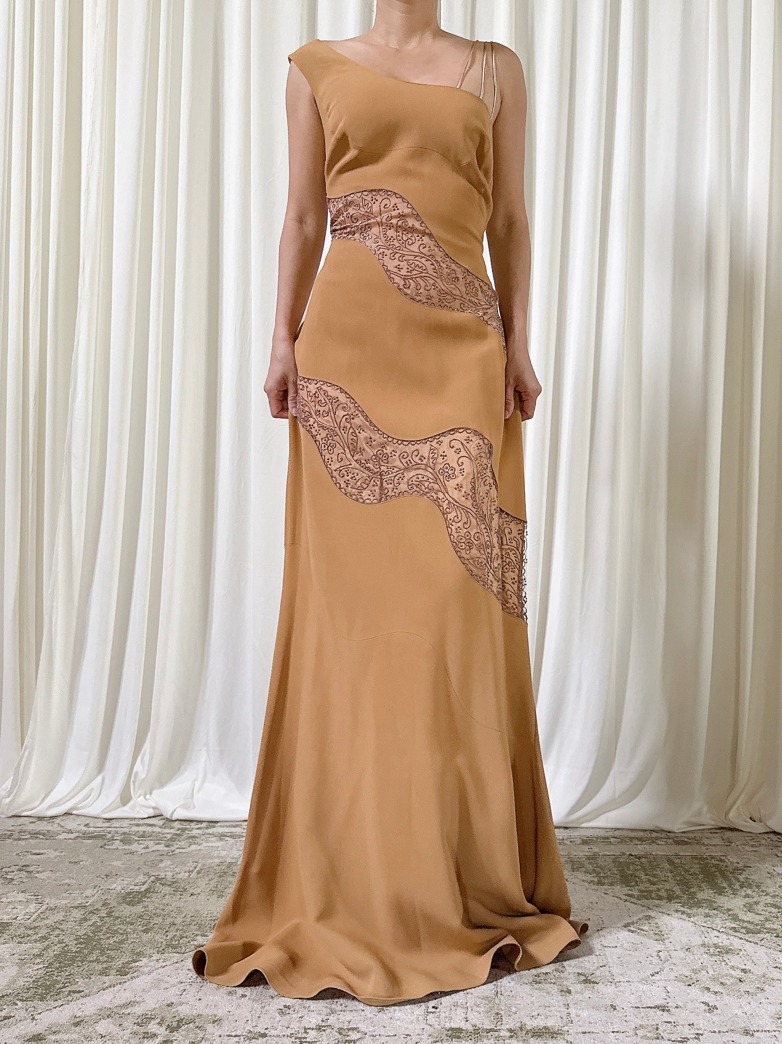 Vintage Alliage Brown Dress - Size FR 44