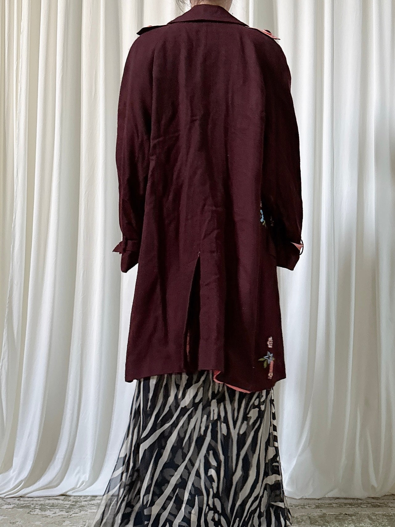 Vintage Futura Brown Jacket/Duster - Size 44