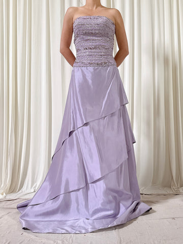 Vintage Steven Yearrick Lilac Dress - Size 6