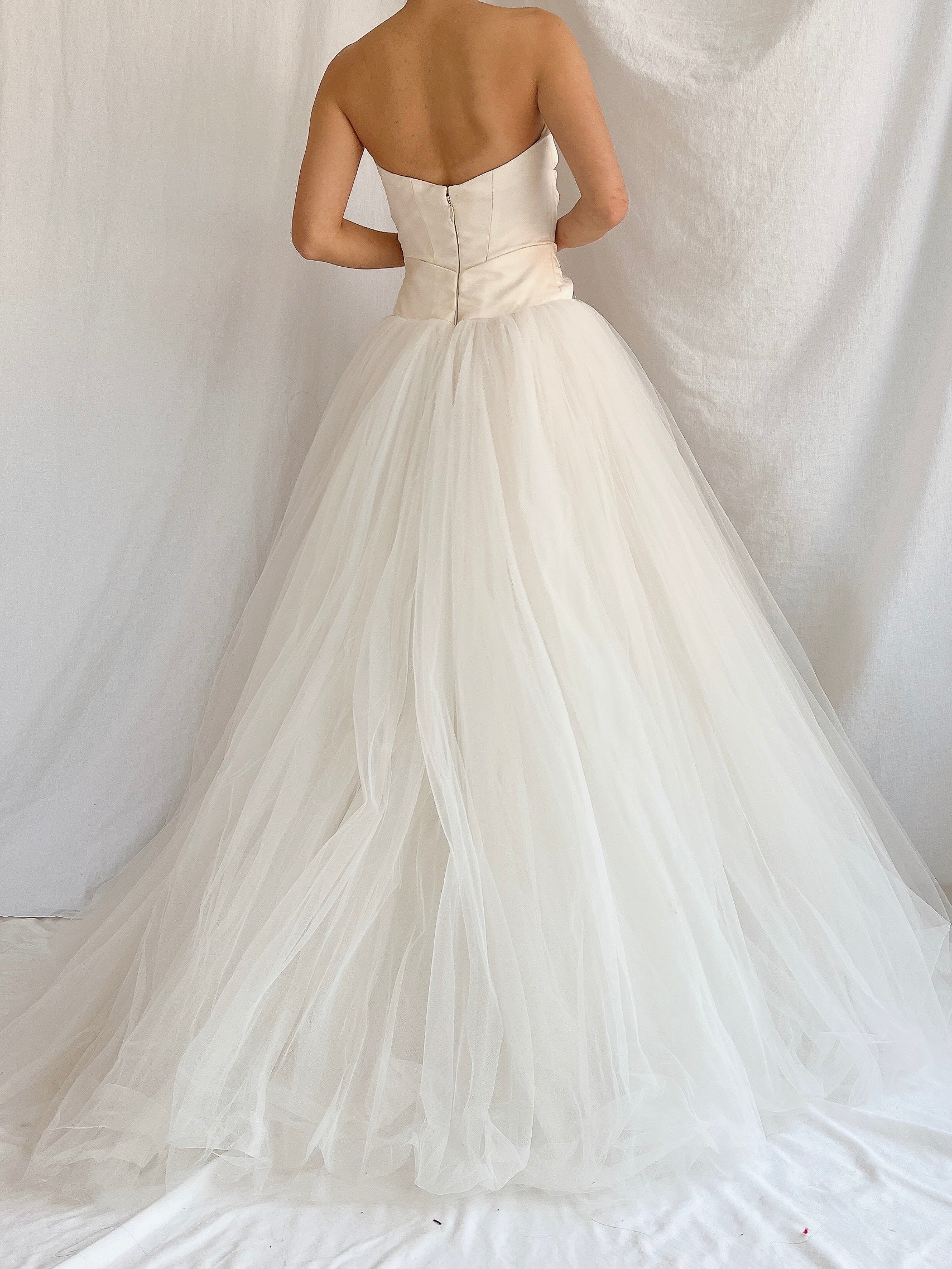 Vintage Tulle Gown - S/M 6/8