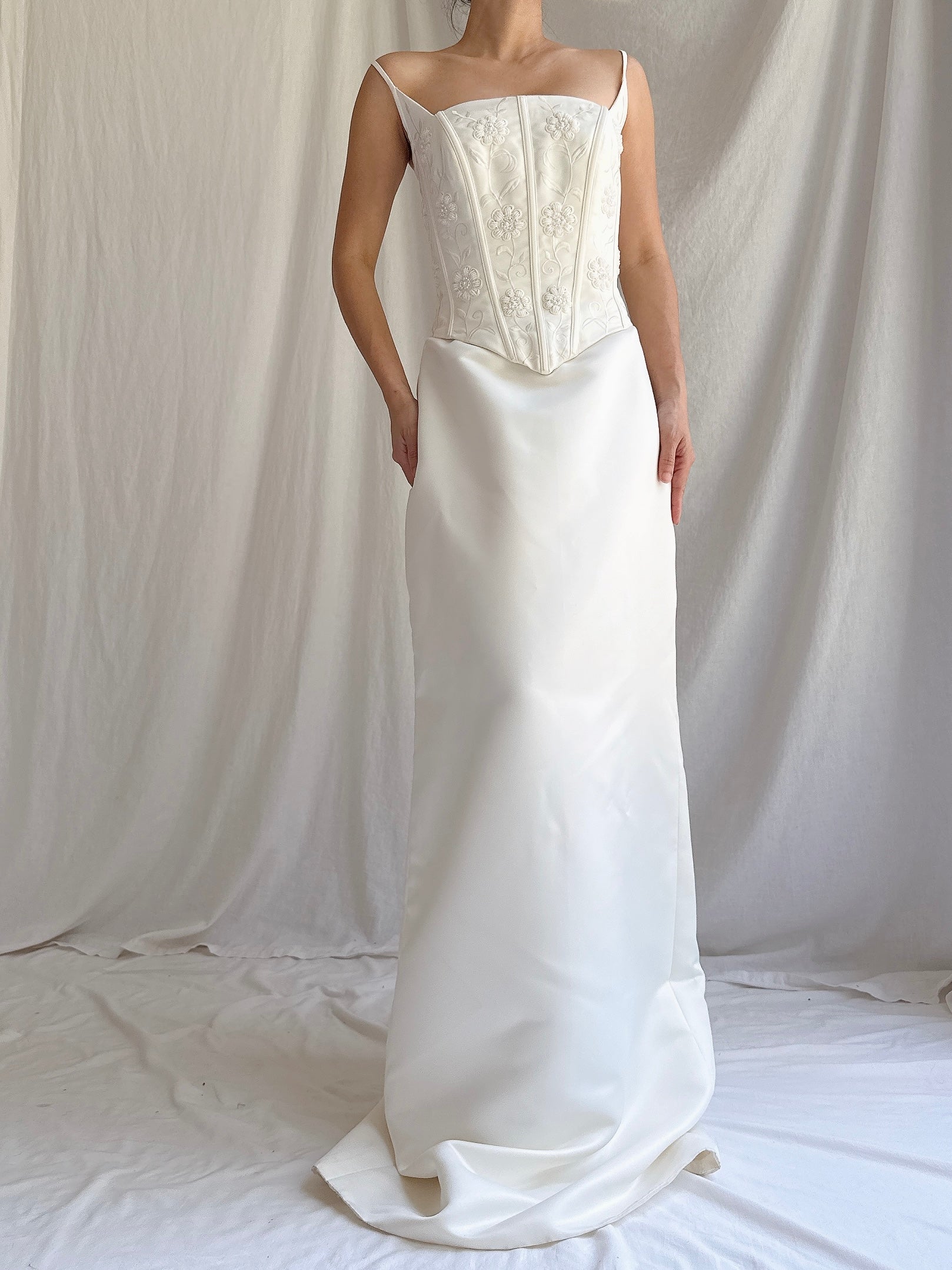 1990s Bustier Column Dress - S-M
