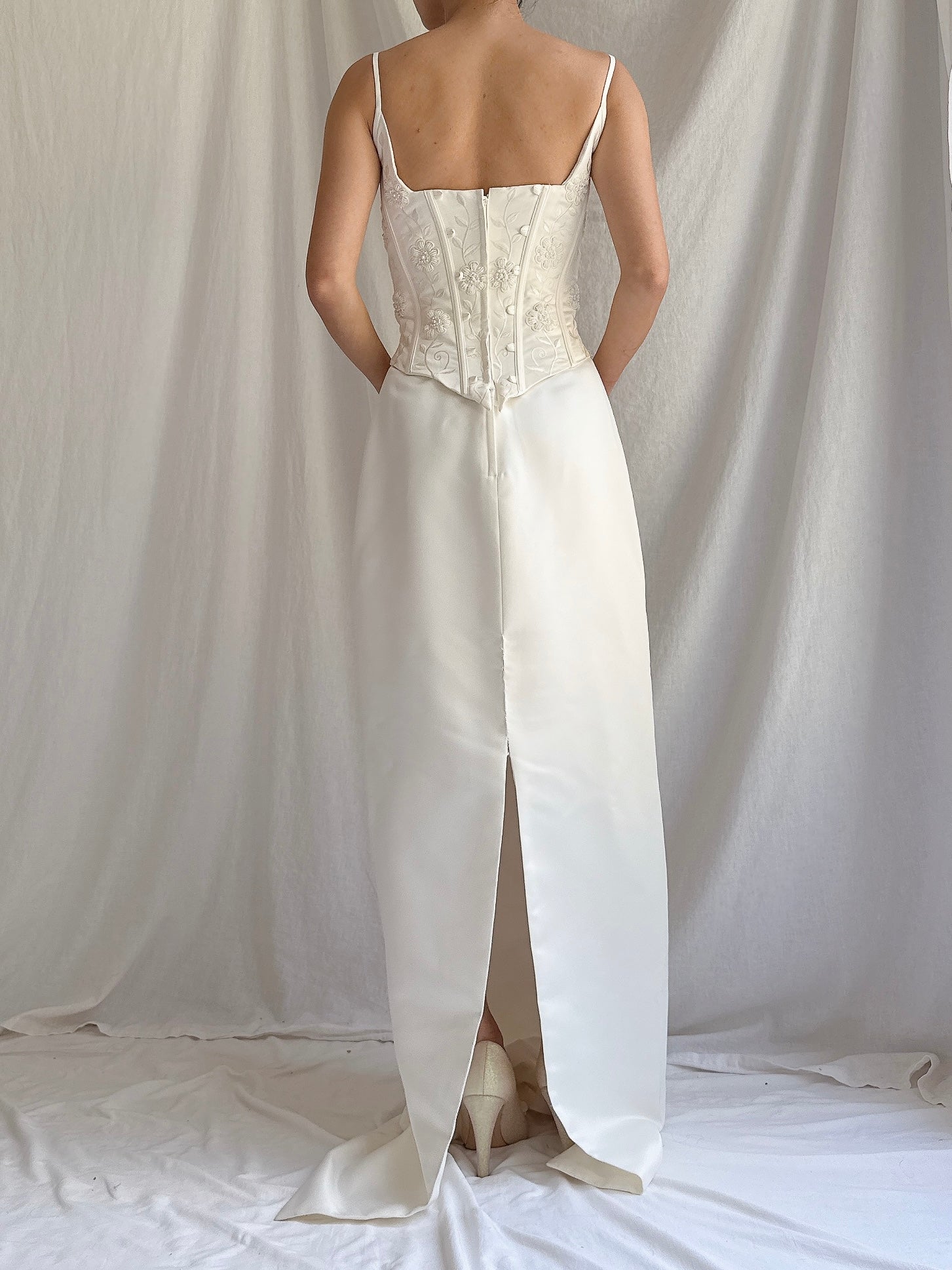 1990s Bustier Column Dress - S-M