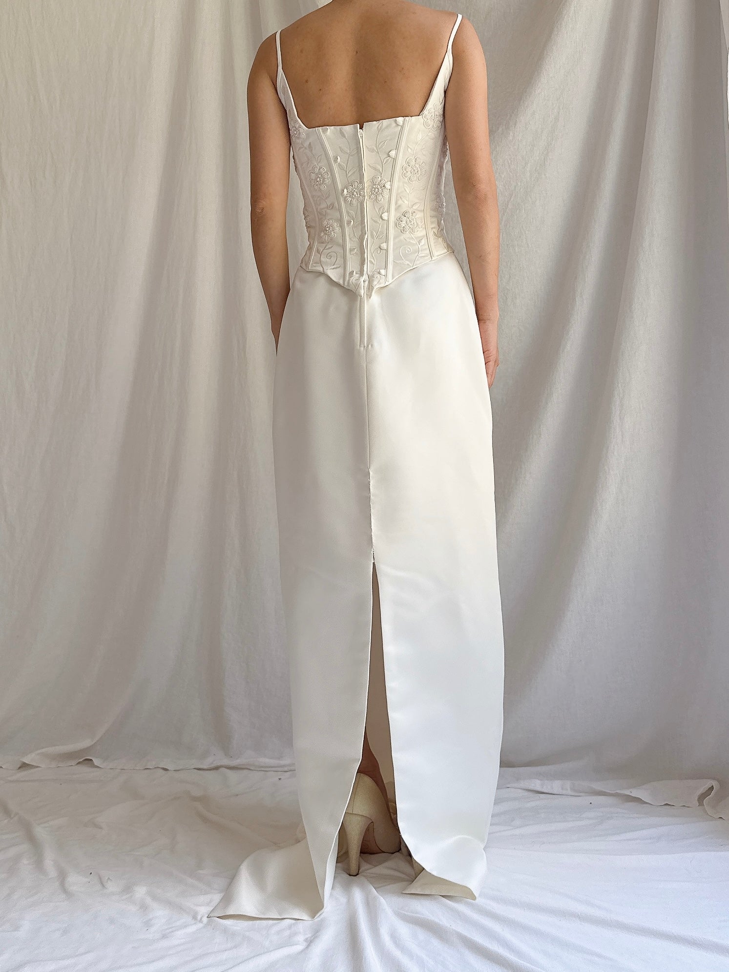 1990s Bustier Column Dress - S-M