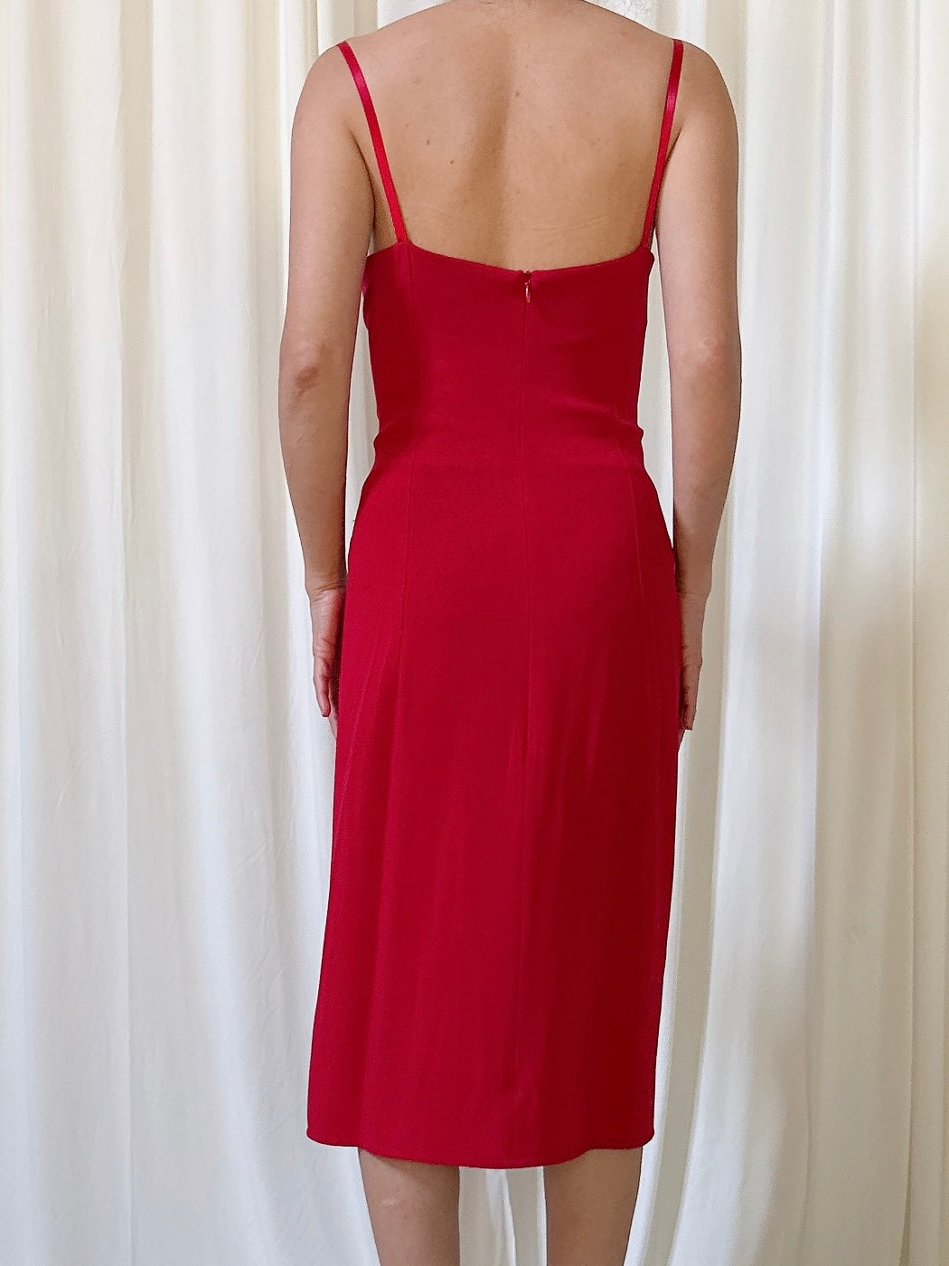 Vintage Petrovitch & Robinson Red Dress - FR 46