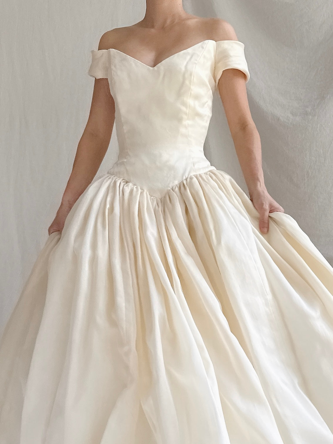 Vintage Silk Organza Gown - S/M